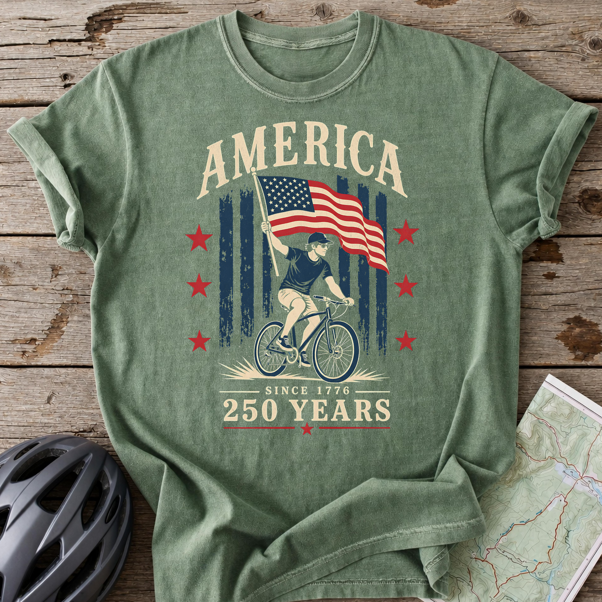 America 250th Flag T-shirt