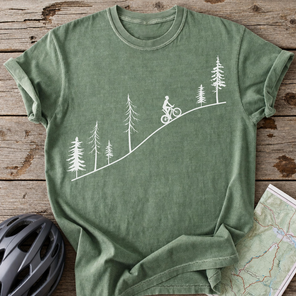 Male Autumn Pine Cycling T-shirt