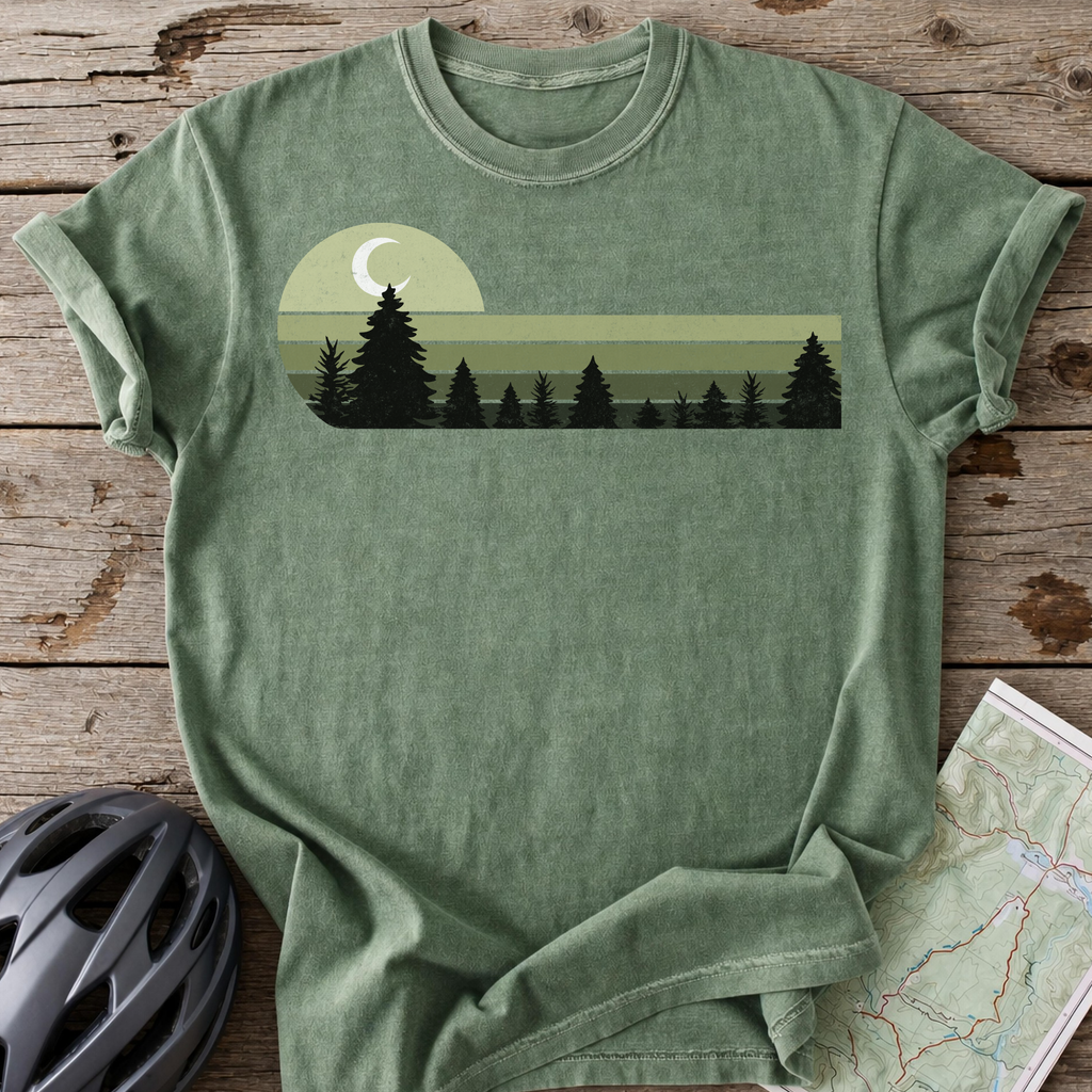 Vintage Green Moon T-shirt