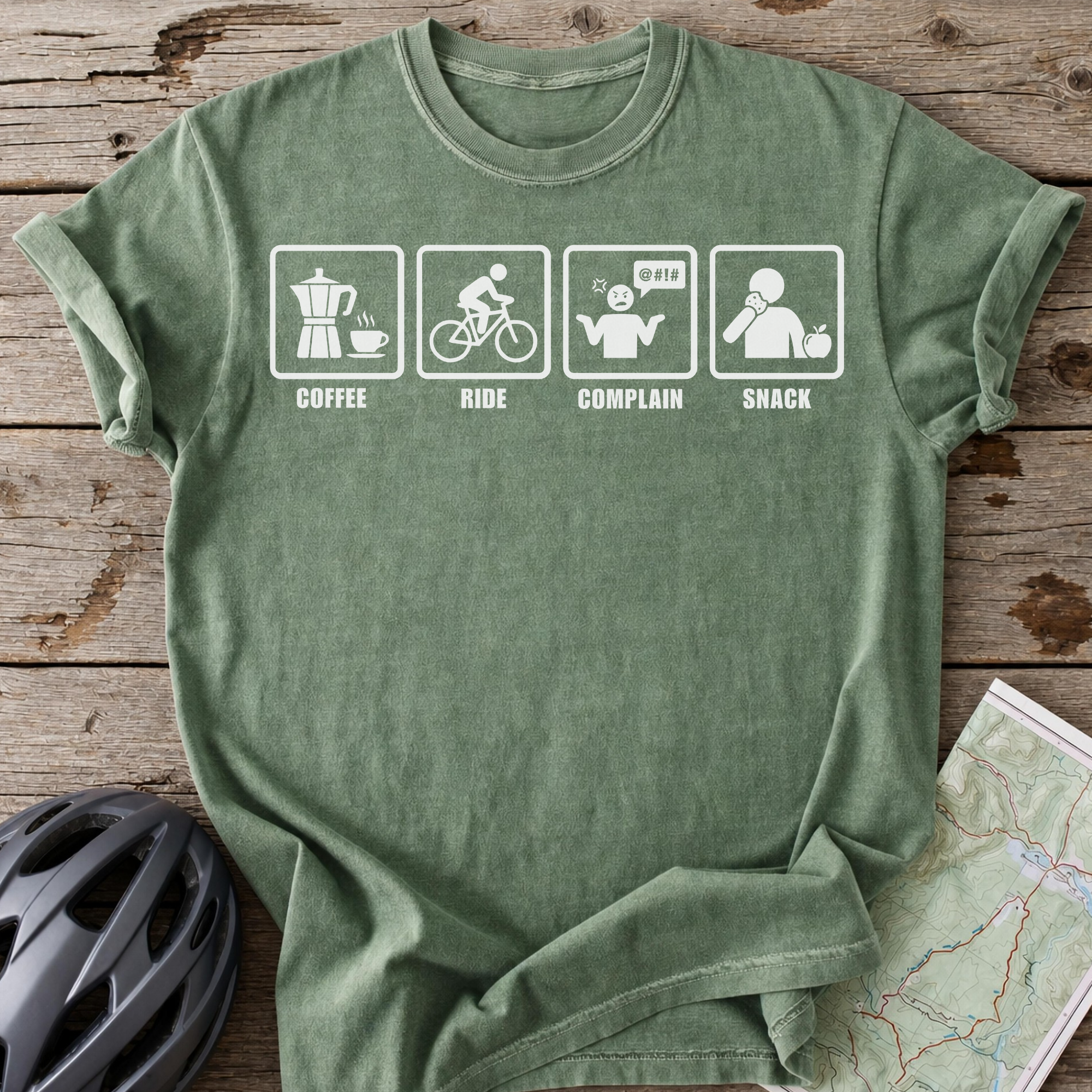 Coffee Ride Complain T-shirt