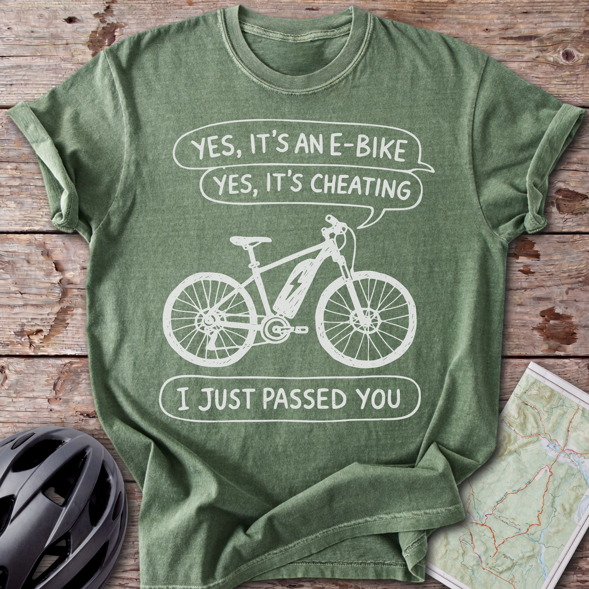 Doodle E-Bike Cheating T-Shirt