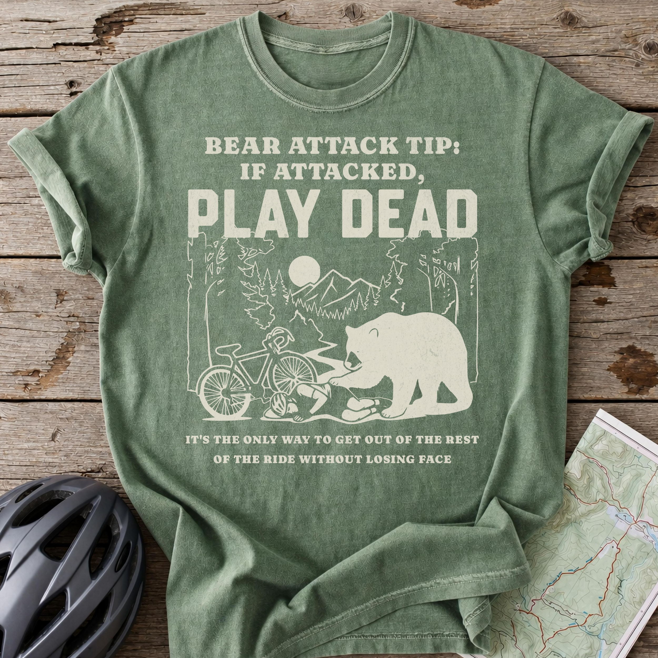 If Attacked Play Dead T-shirt