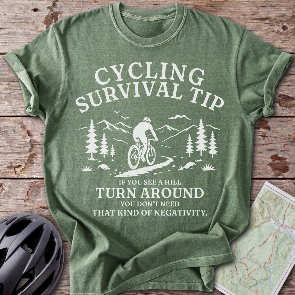 Survival Tip No Hills T-shirt