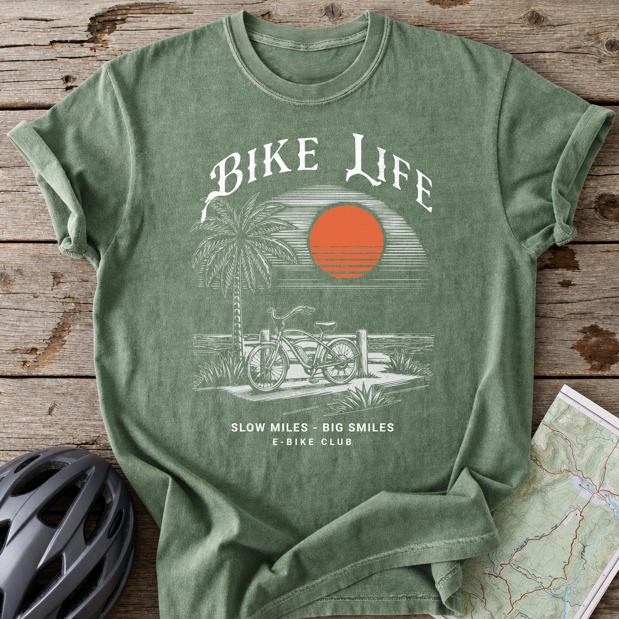 Sunset E-Bike T-shirt