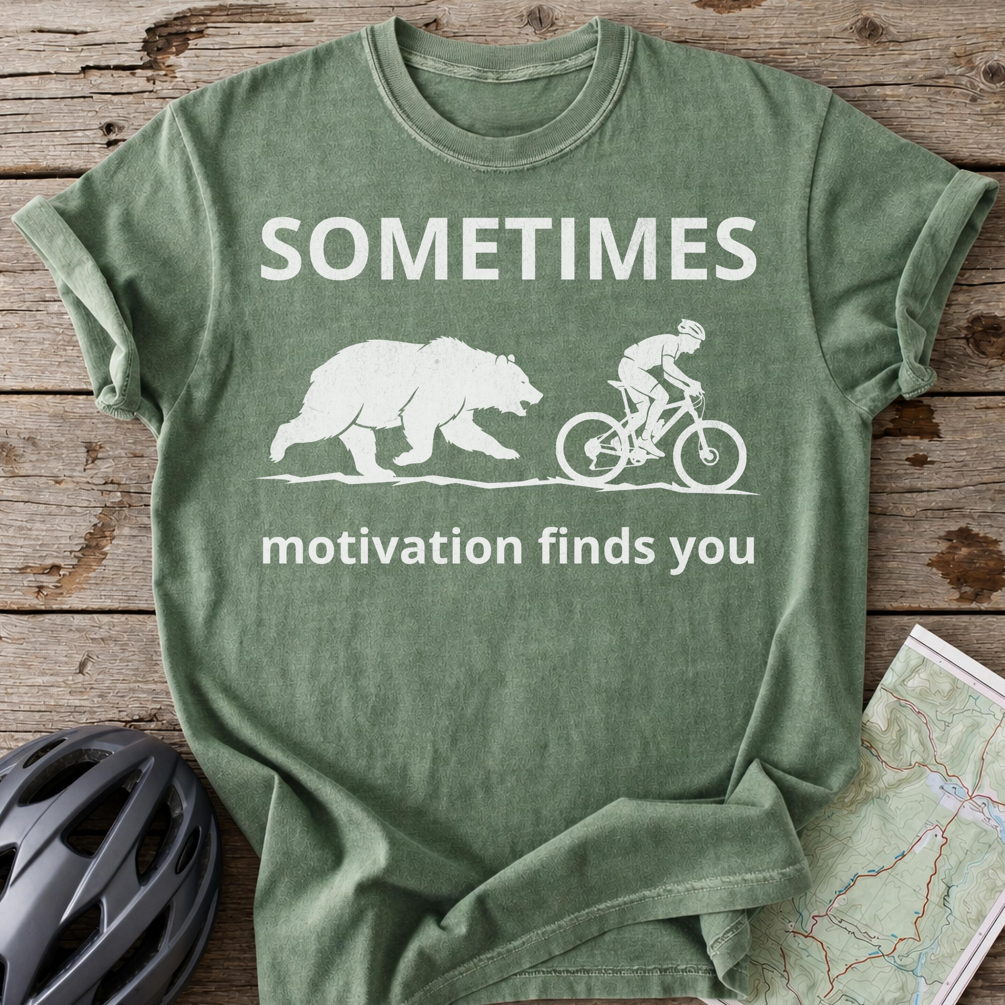 Sometimes Motivation Finds You T-shirt