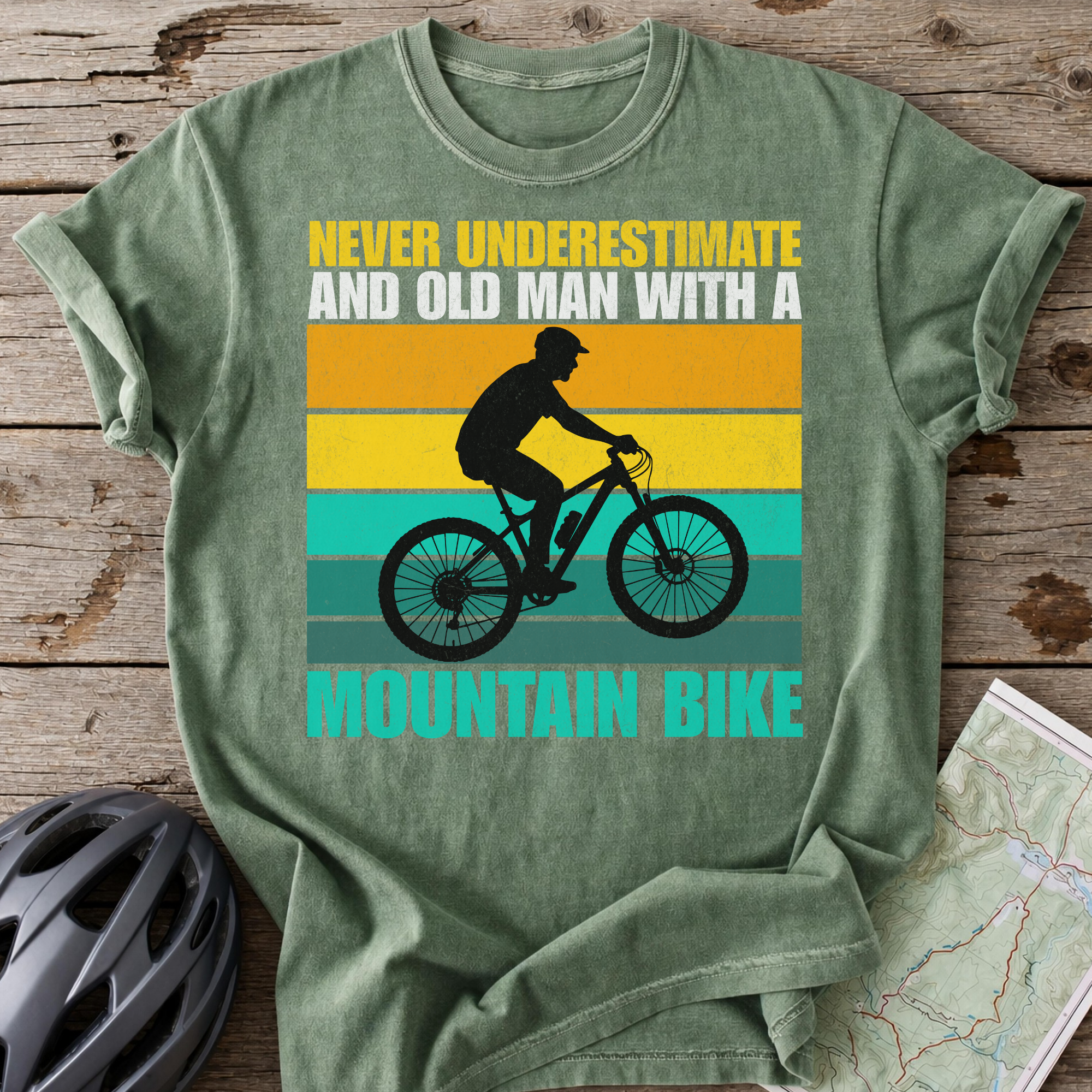 Old Man On A MTB T-Shirt