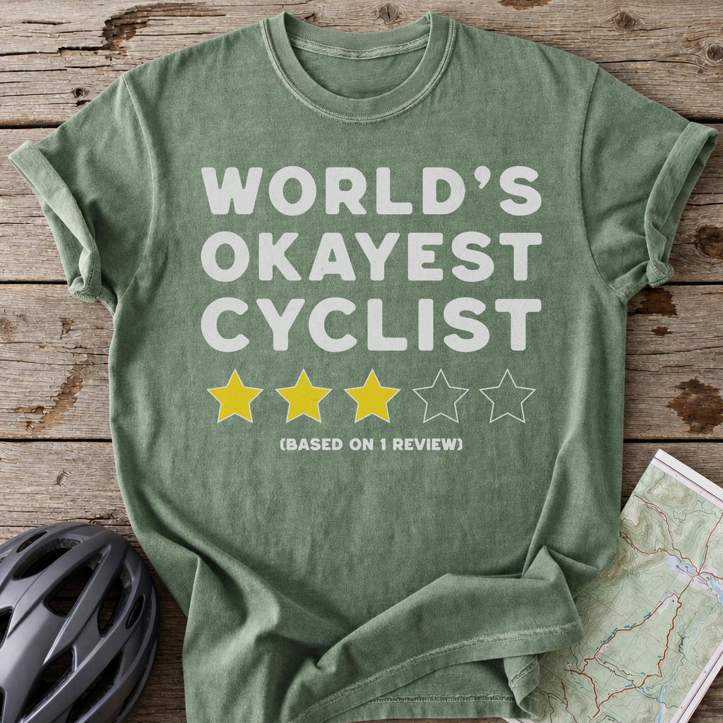 Worlds Okayest Cyclist T-shirt