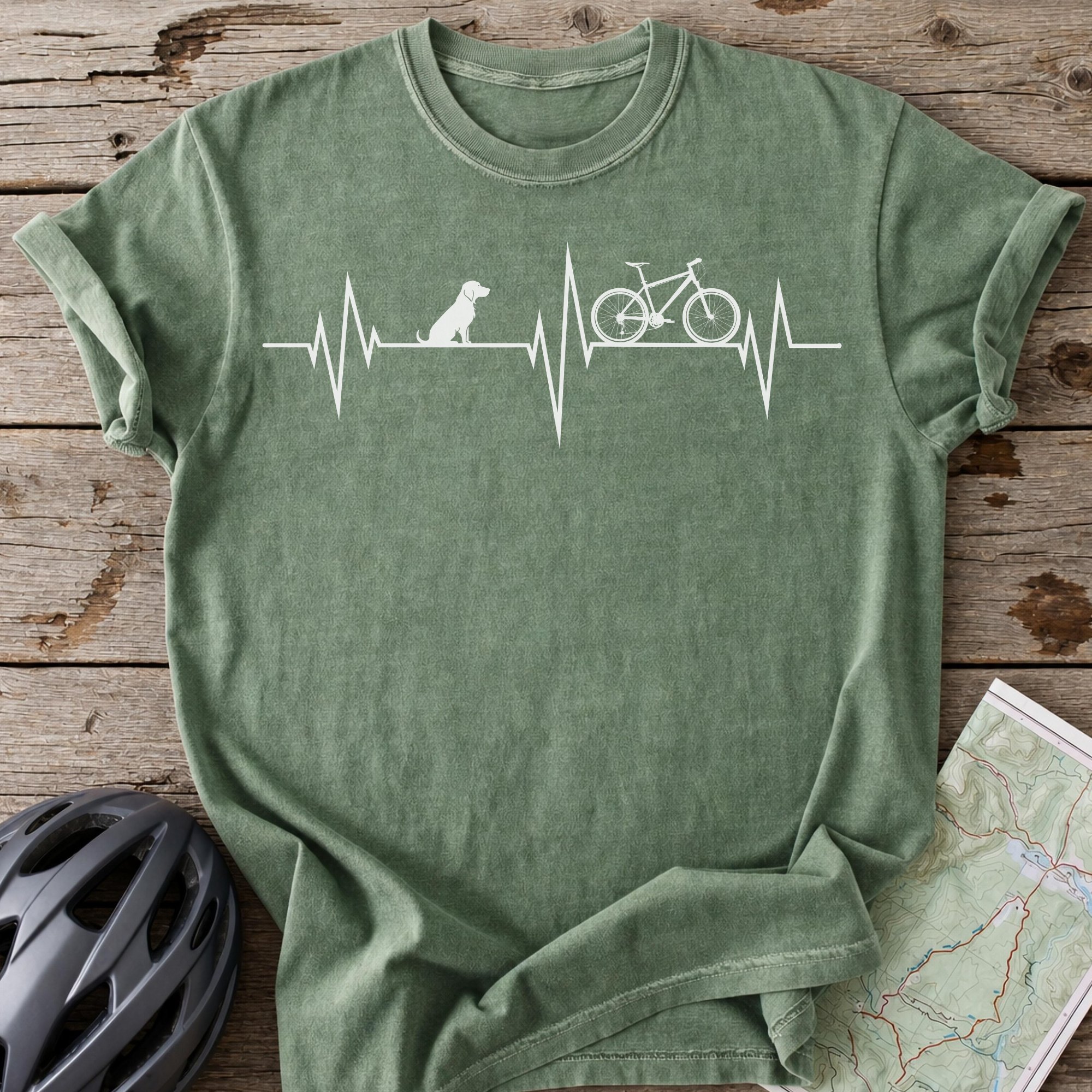 Dogs And Cycling Pulse T-shirt