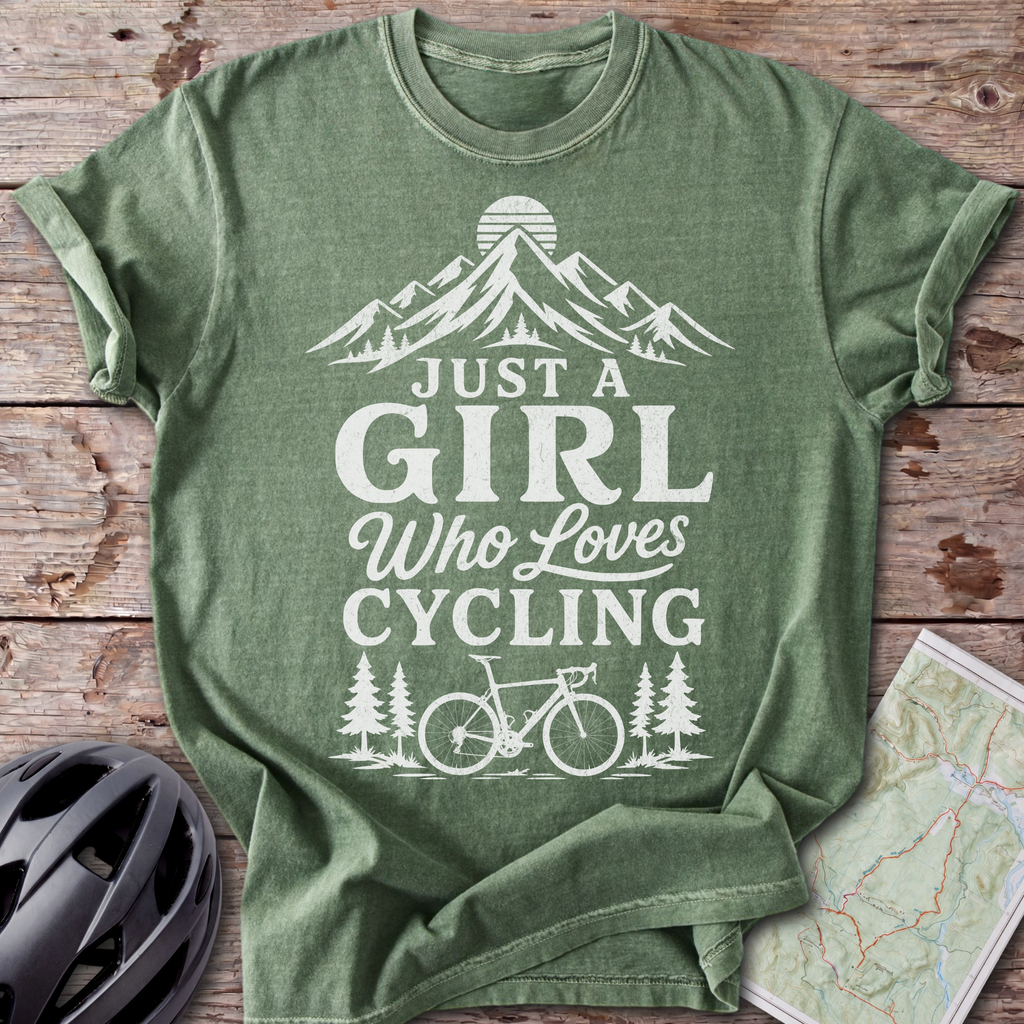 Girl Who Loves Cycling T-shirt