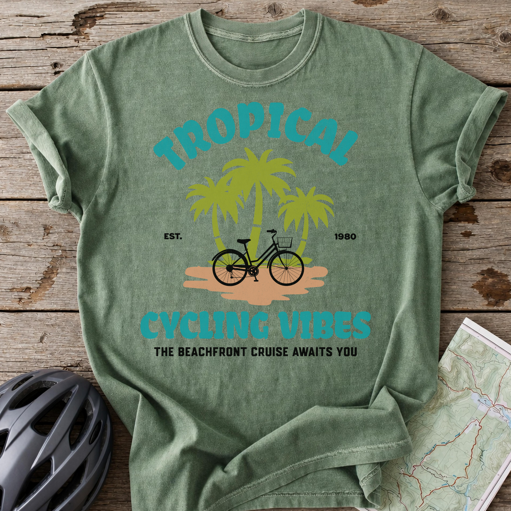 Tropical Cycling Vibes T-shirt