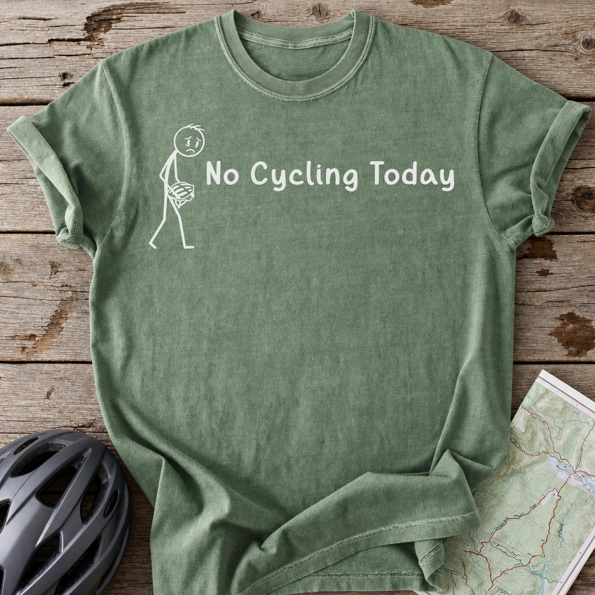 No Cycling Today T-shirt
