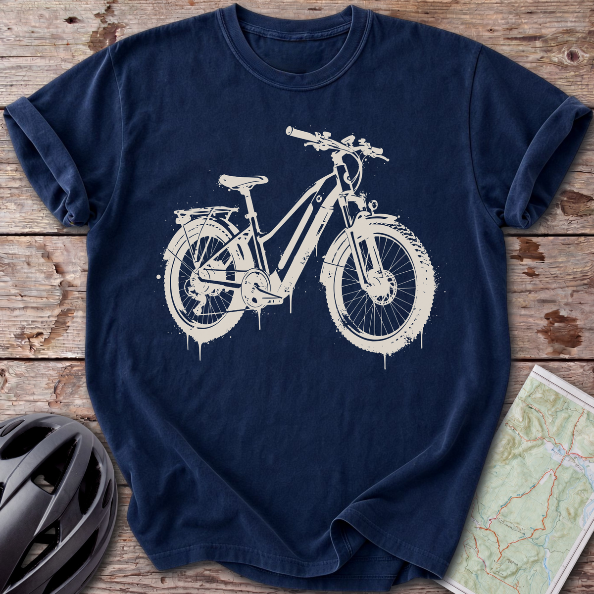 E-Bike Street Art T-shirt
