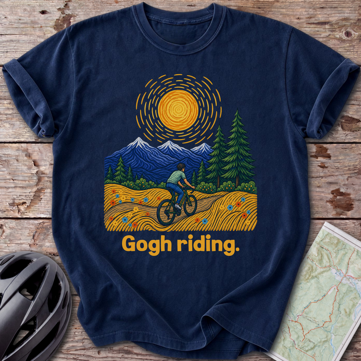 Gogh Riding. T-shirt