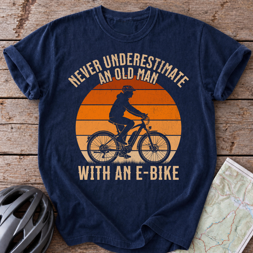 E-Bike Old Man T-shirt