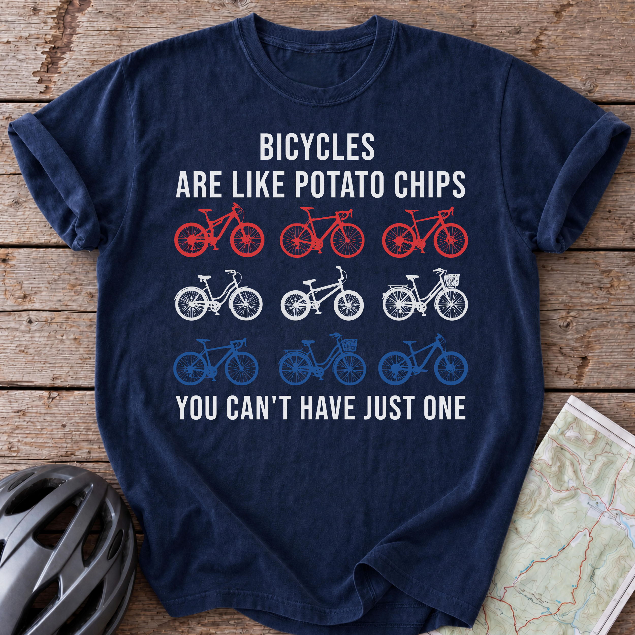 Bicycle Potato Chips T-shirt