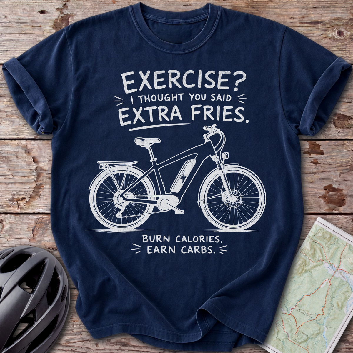 E-bike Extra Fries T-shirt