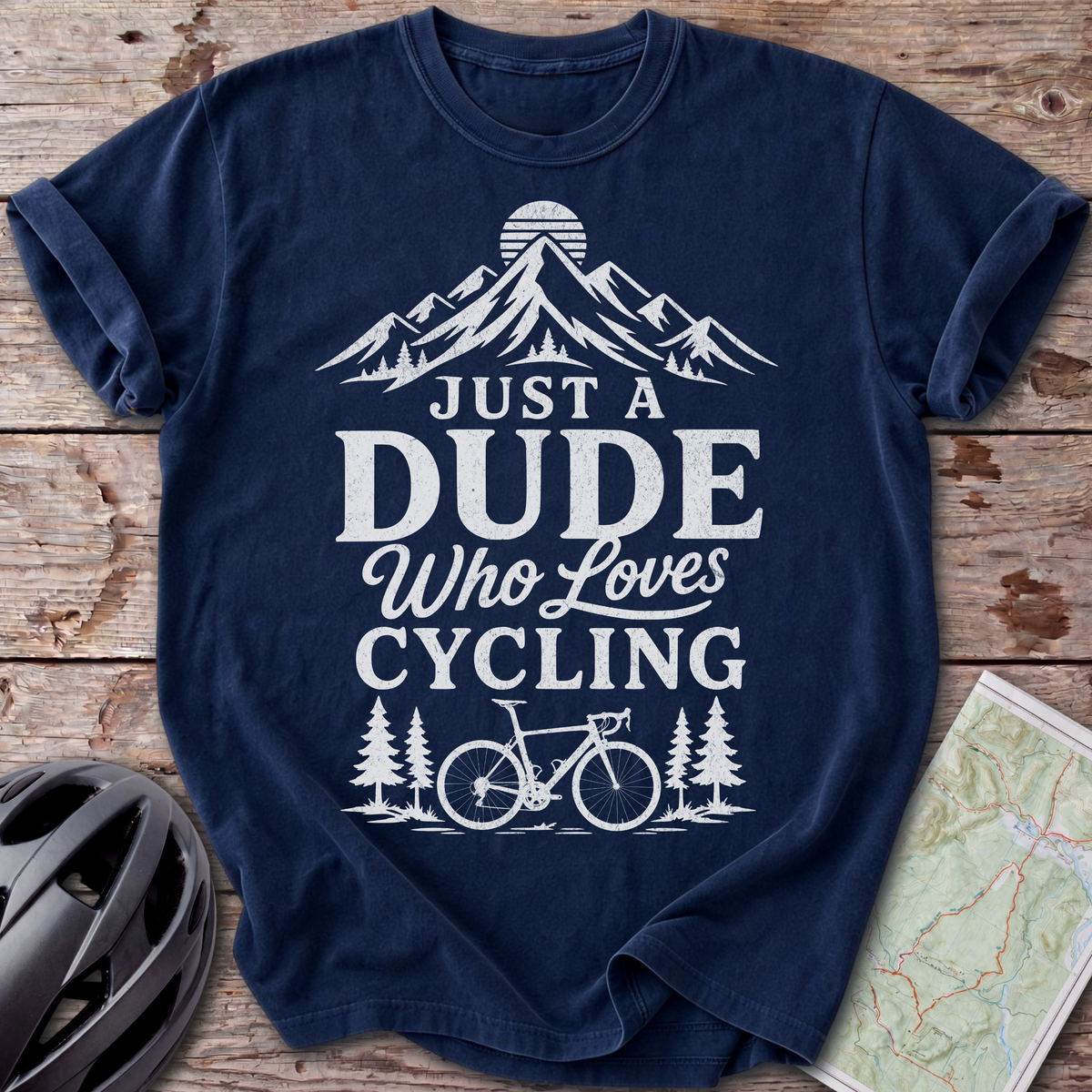 Dude Who Loves Cycling T-shirt