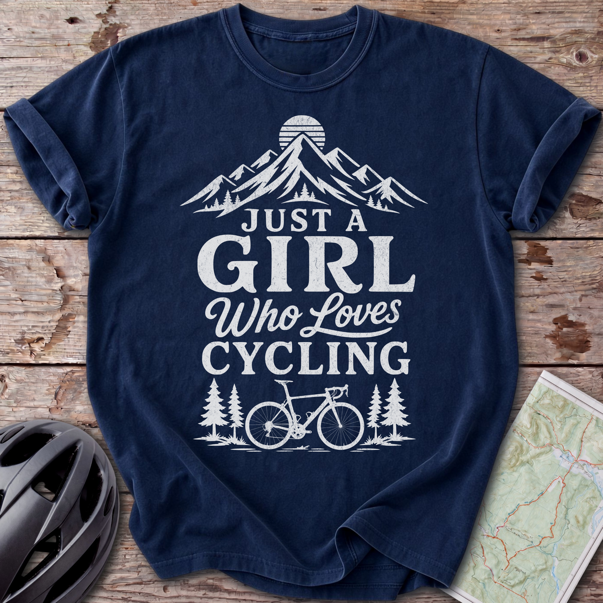 Girl Who Loves Cycling T-shirt