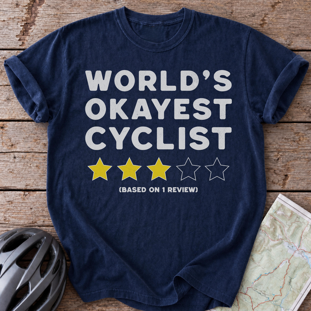 Worlds Okayest Cyclist T-shirt