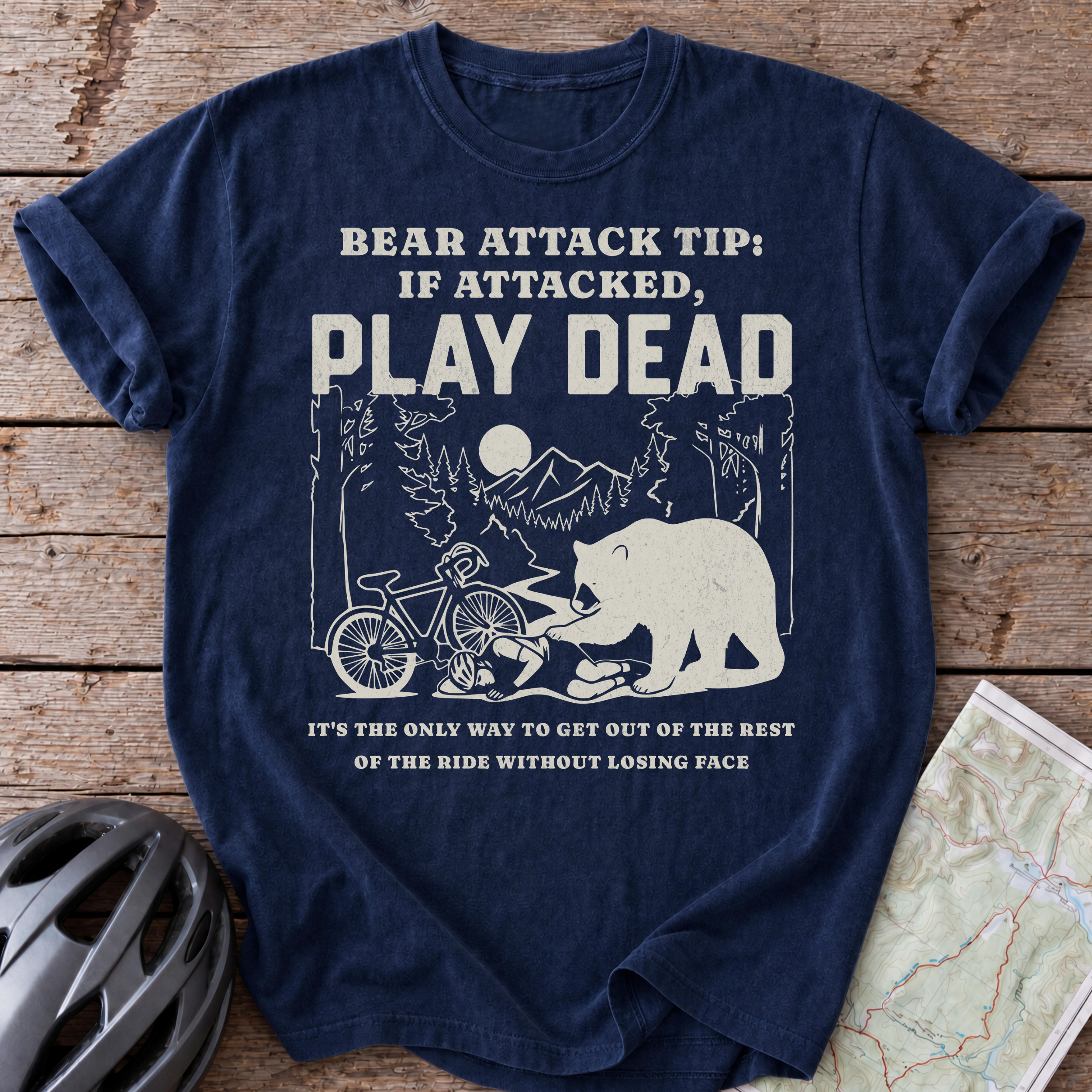 If Attacked Play Dead T-shirt