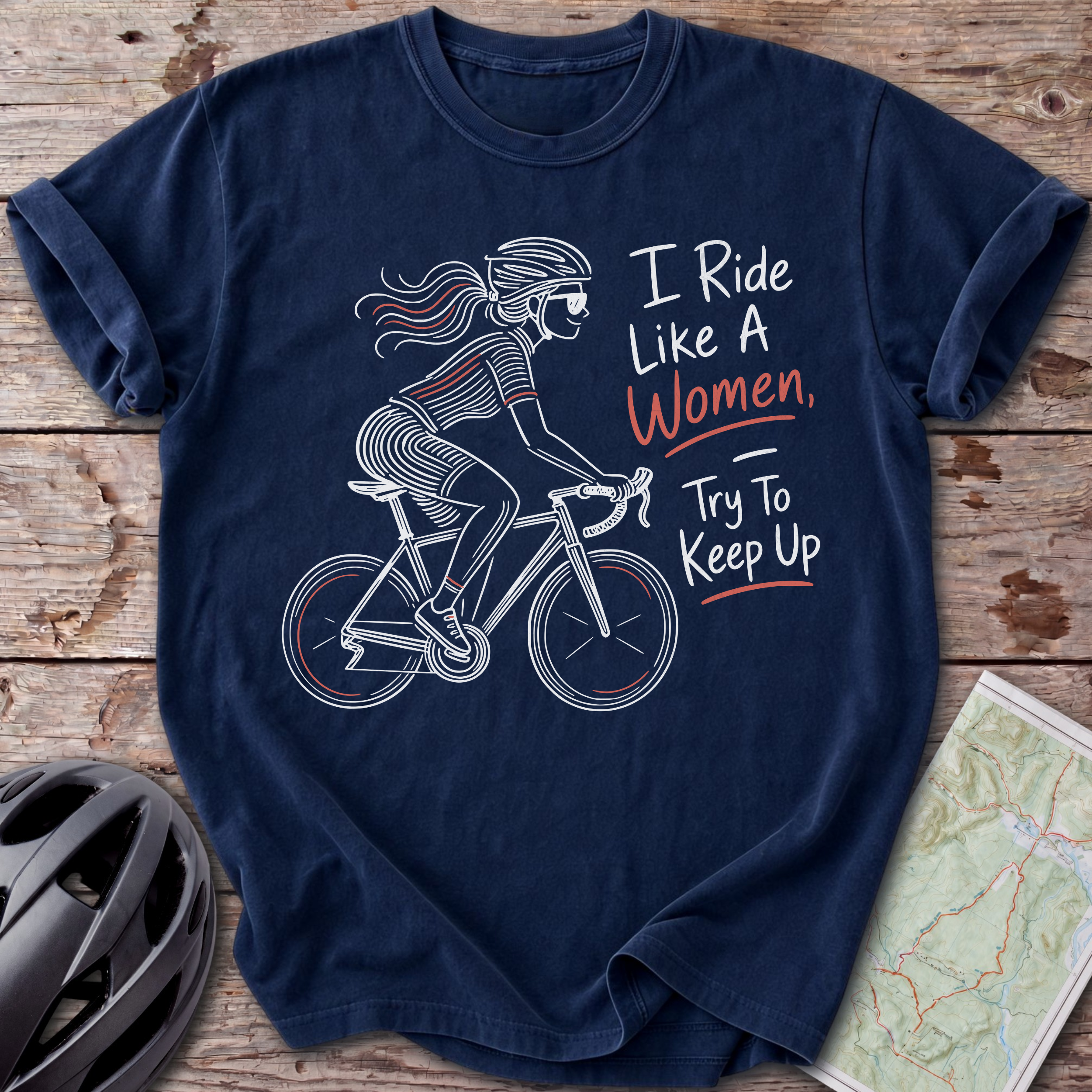 Ride Like A Women T-shirt