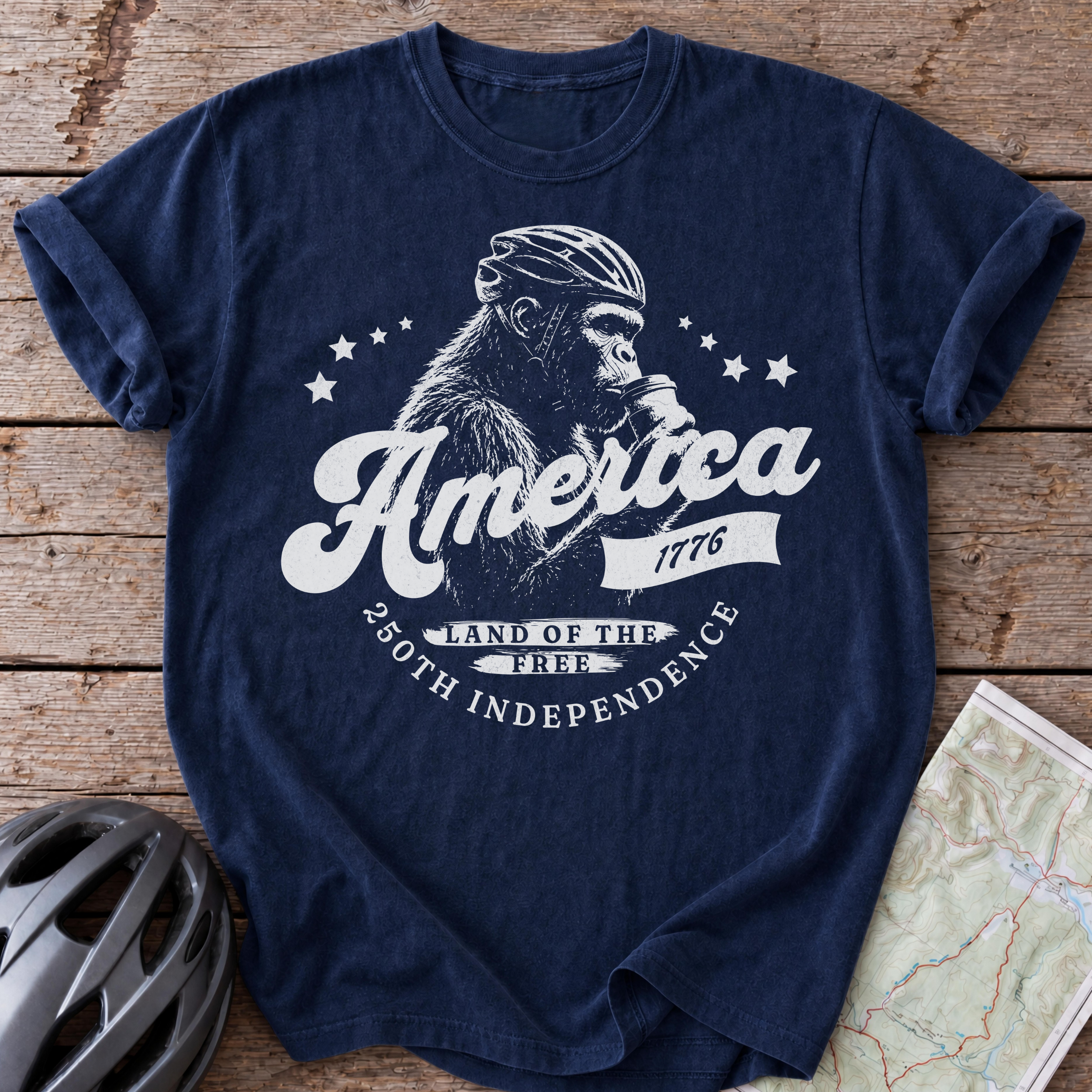 America 1776 Big Foot T-shirt