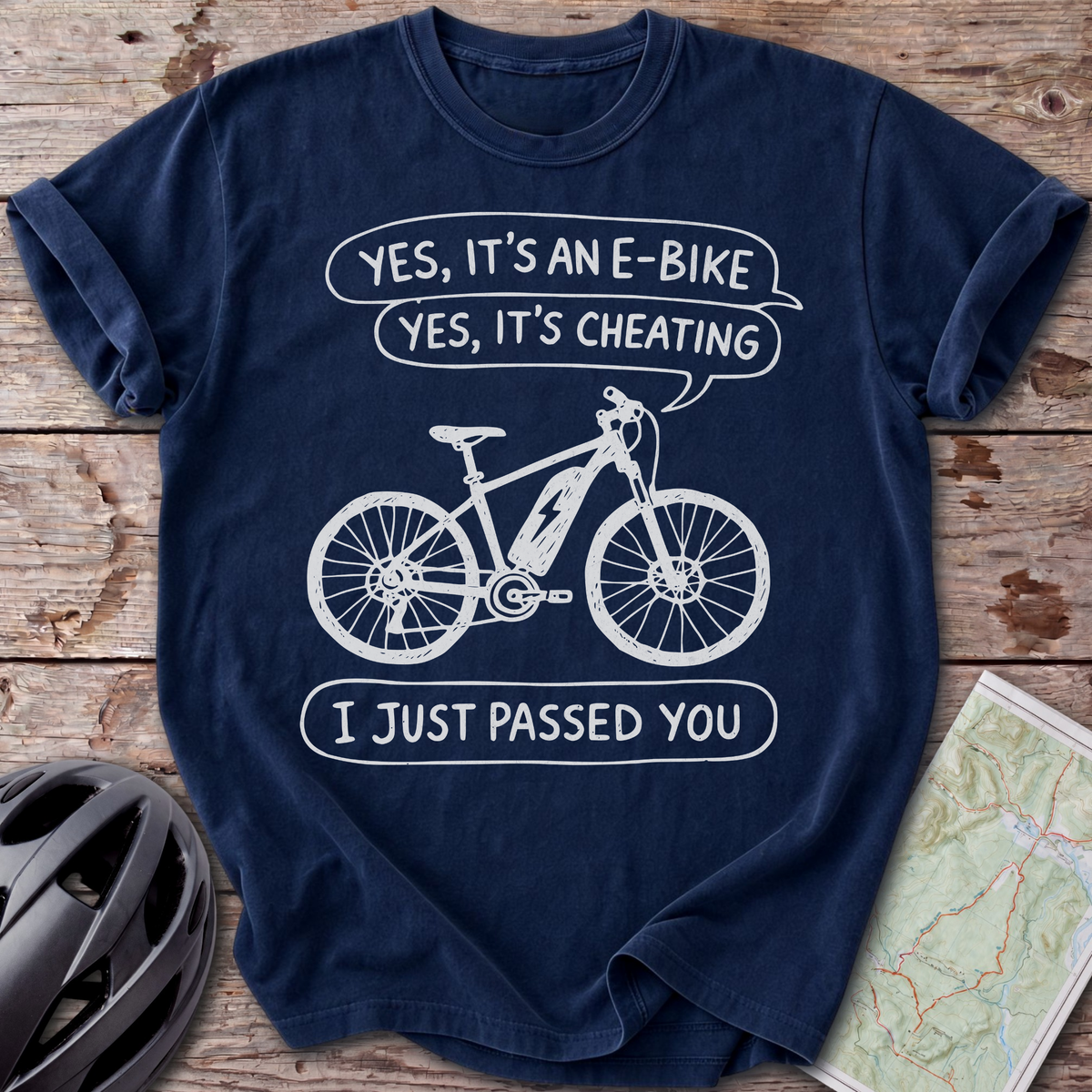 Doodle E-Bike Cheating T-Shirt