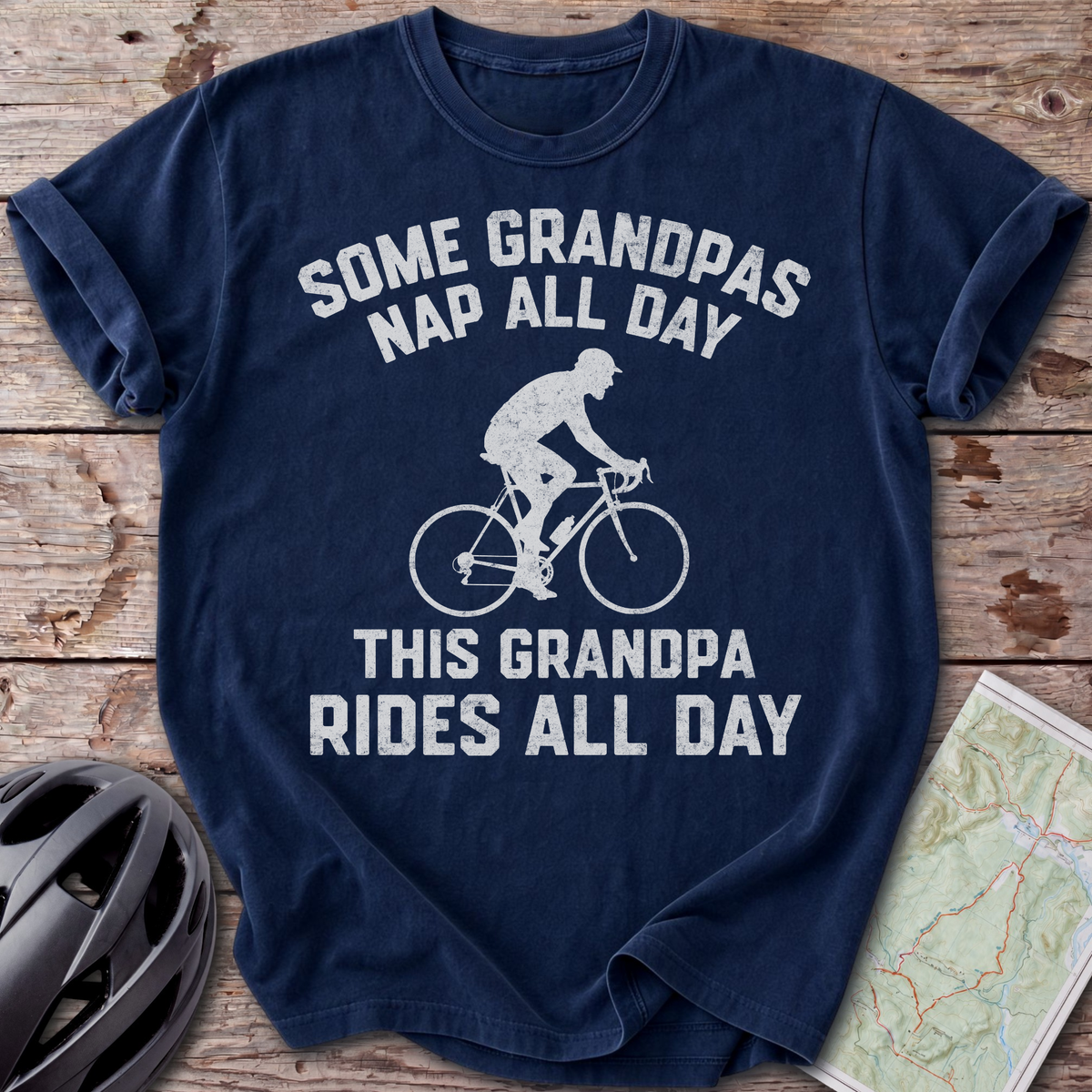 Grandpa Rides All Day T-shirt