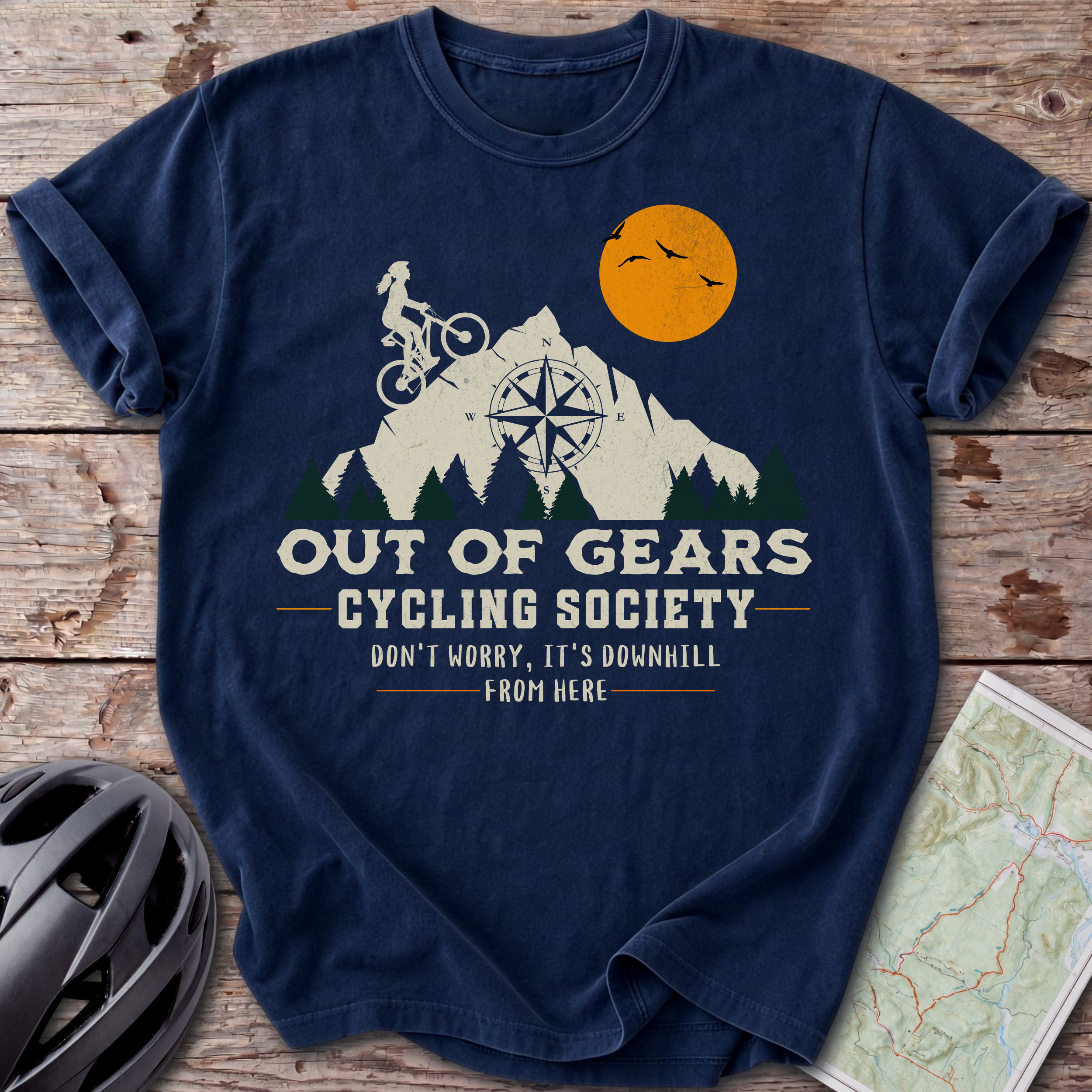 Out Of Gears Female Sunset T-shirt