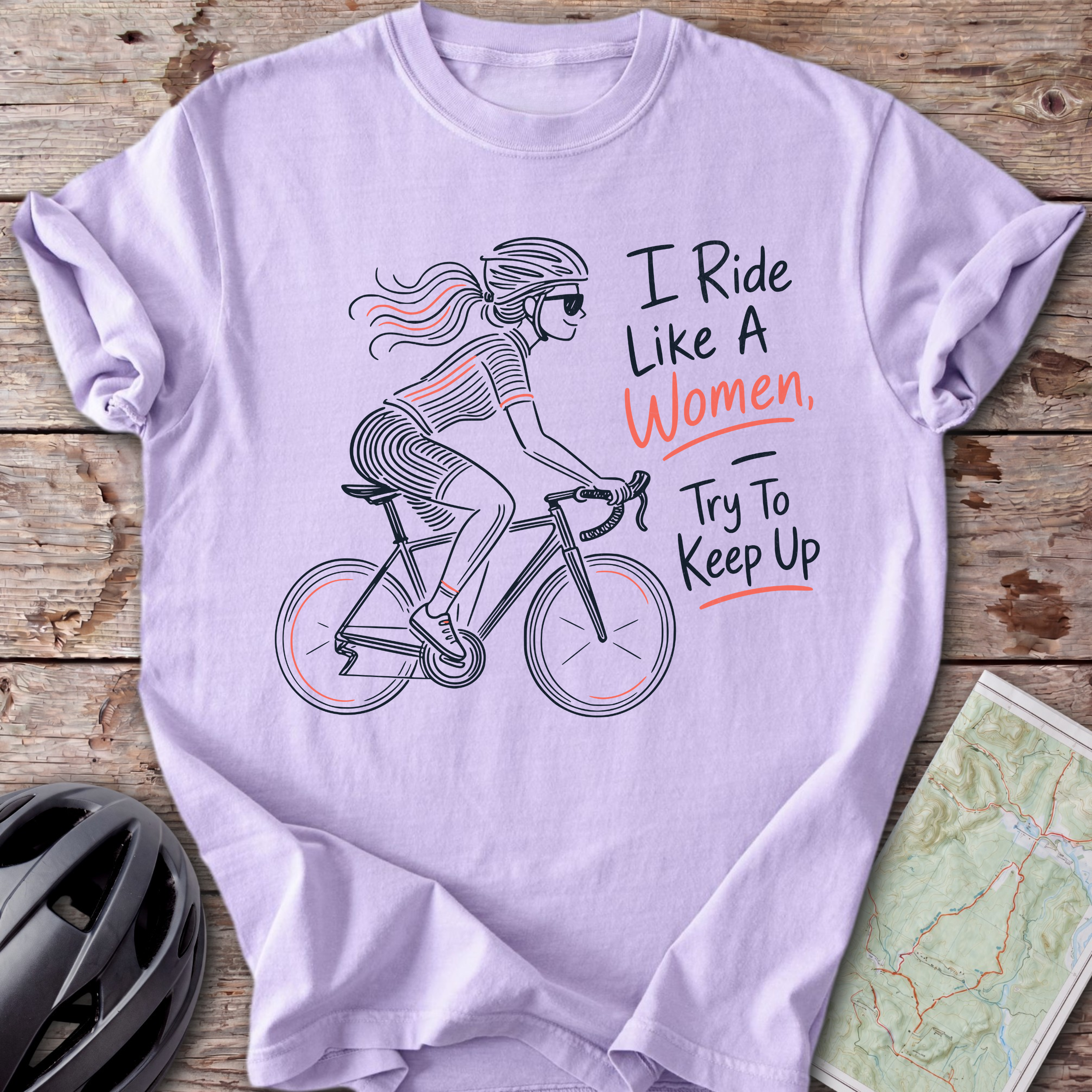 Ride Like A Women T-shirt