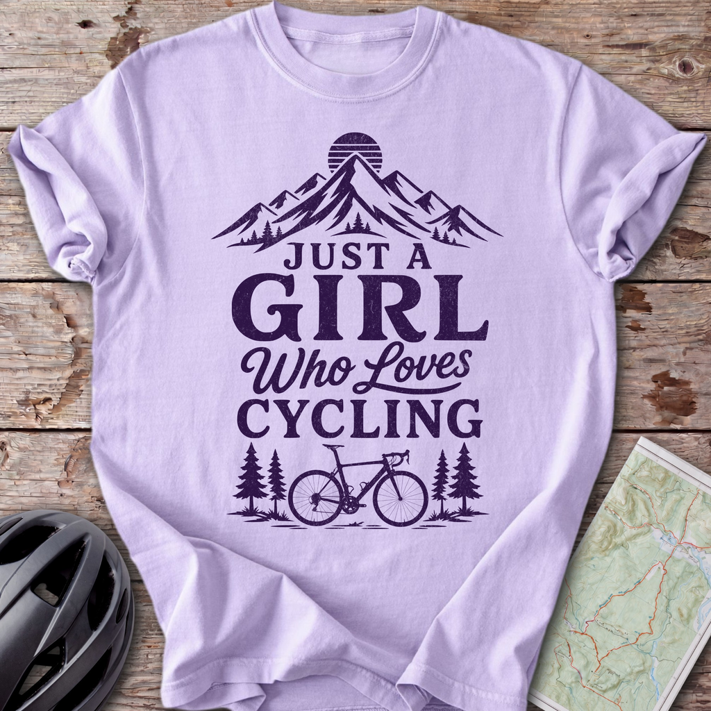 Girl Who Loves Cycling T-shirt