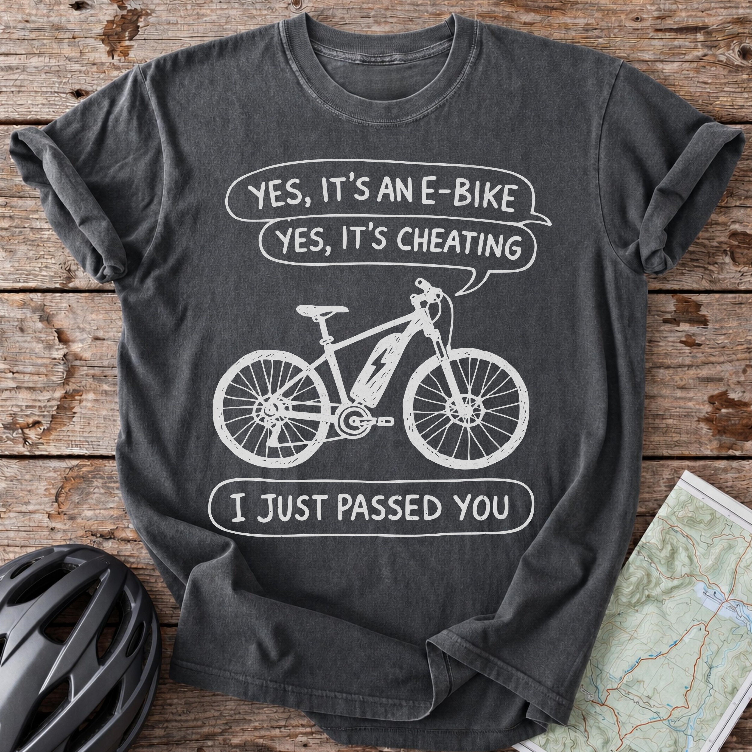 Doodle E-Bike Cheating T-Shirt