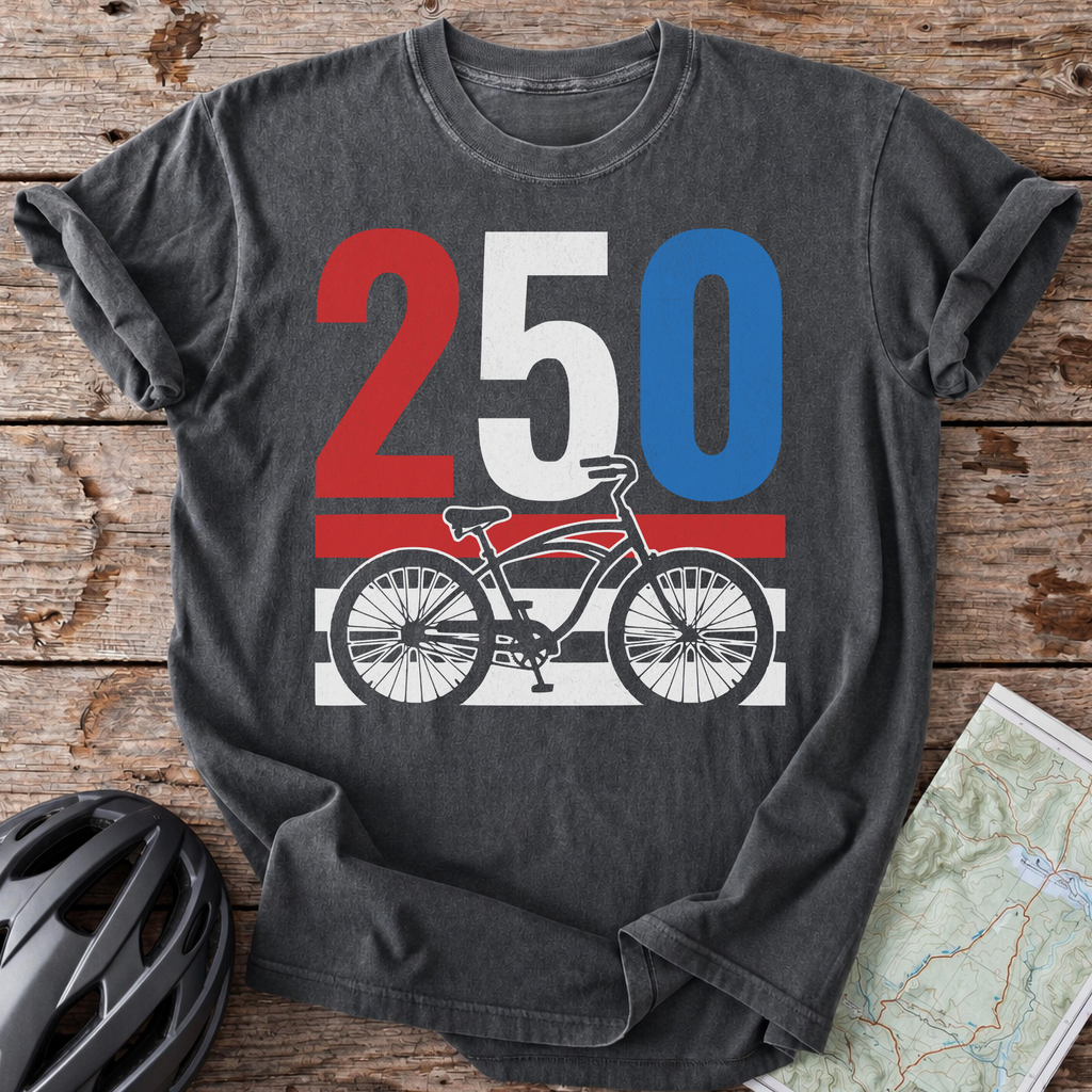 250th Casual Bike T-shirt