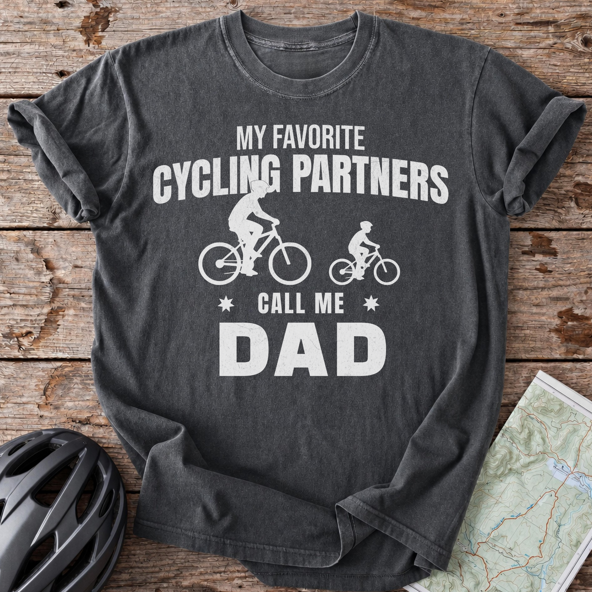 Dad Cycling Partners T-shirt