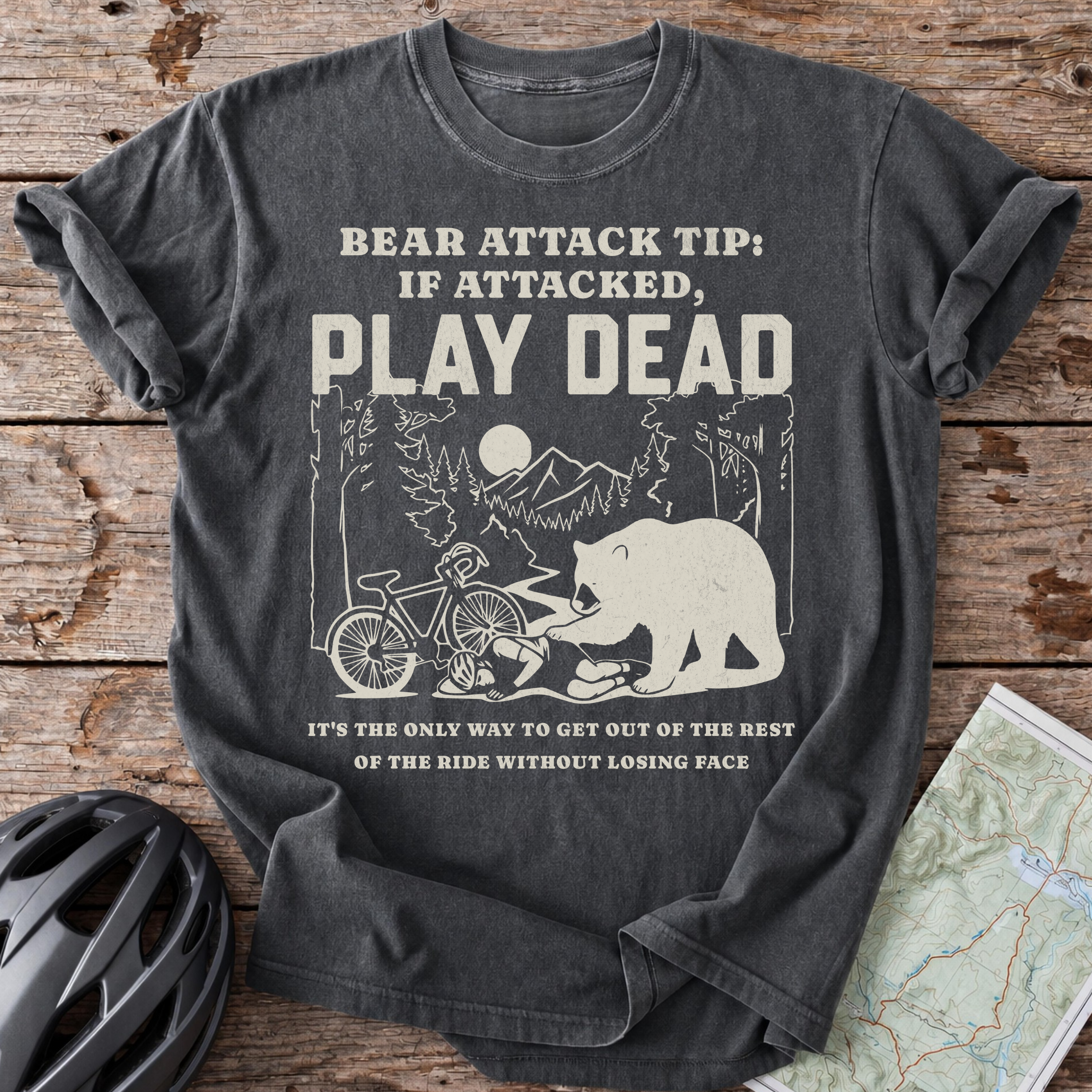 If Attacked Play Dead T-shirt