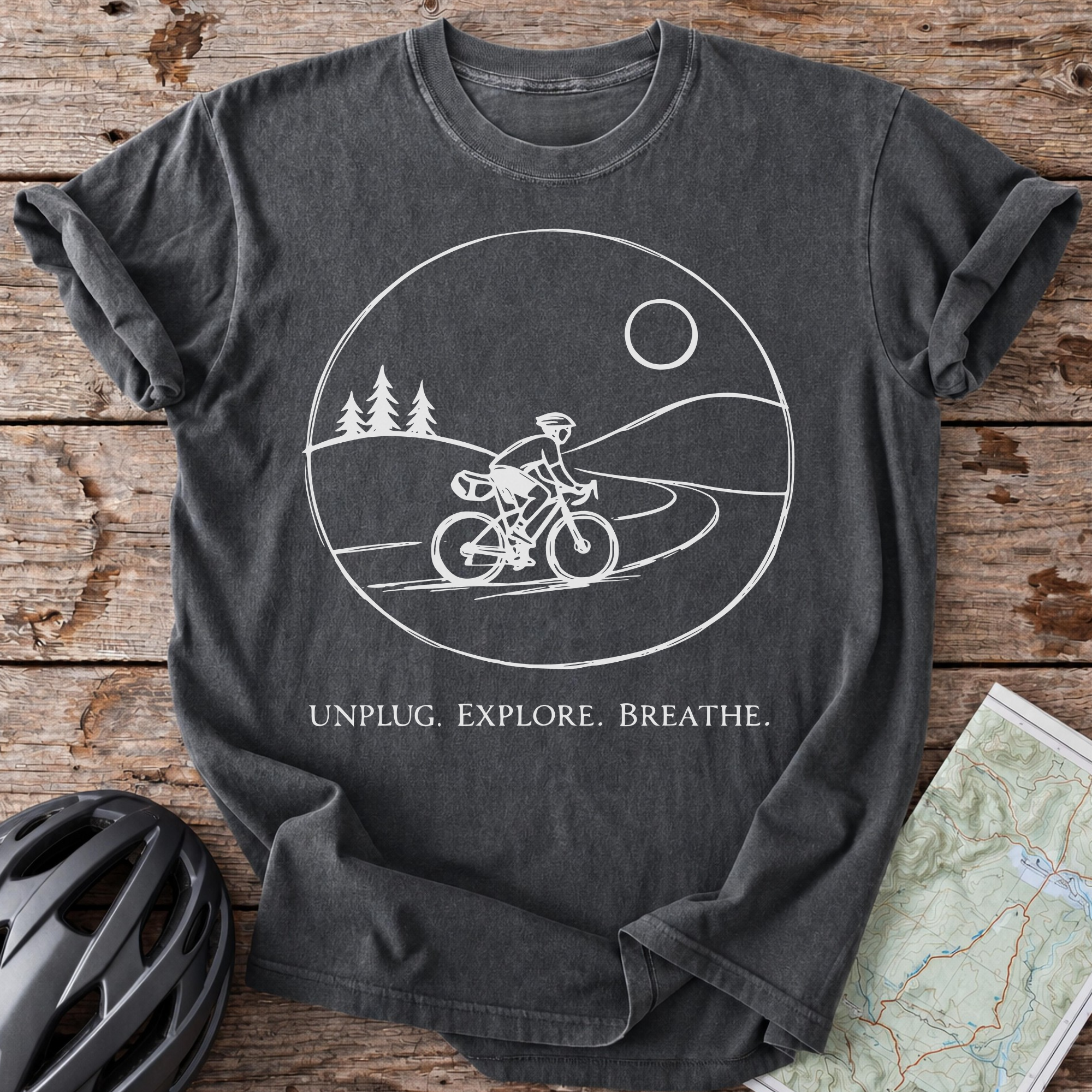 Unplug. Explore. Breathe T-shirt