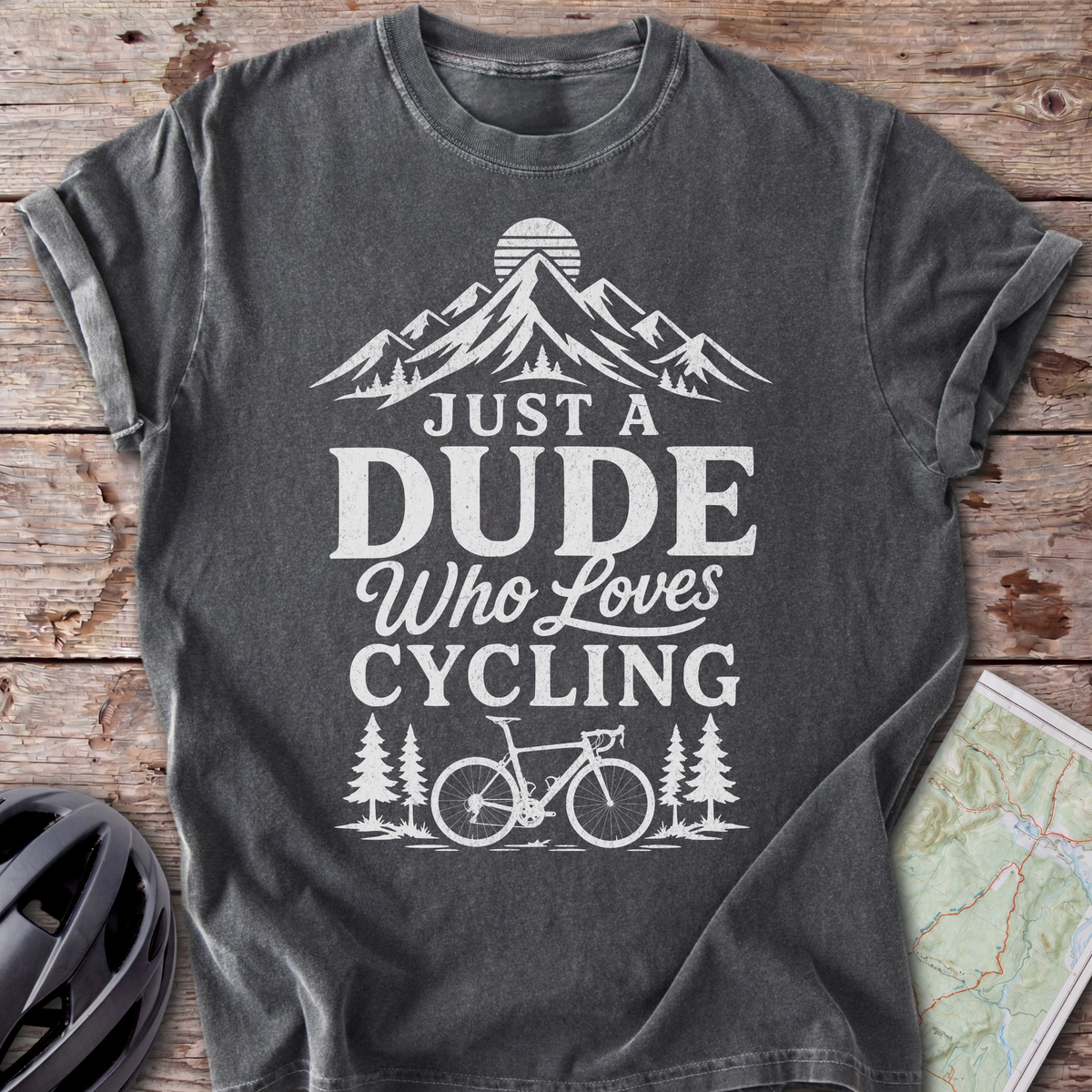 Dude Who Loves Cycling T-shirt