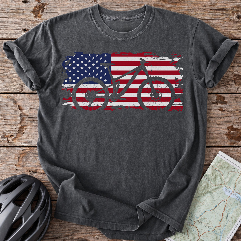 USA Bicycle Flag T-Shirt