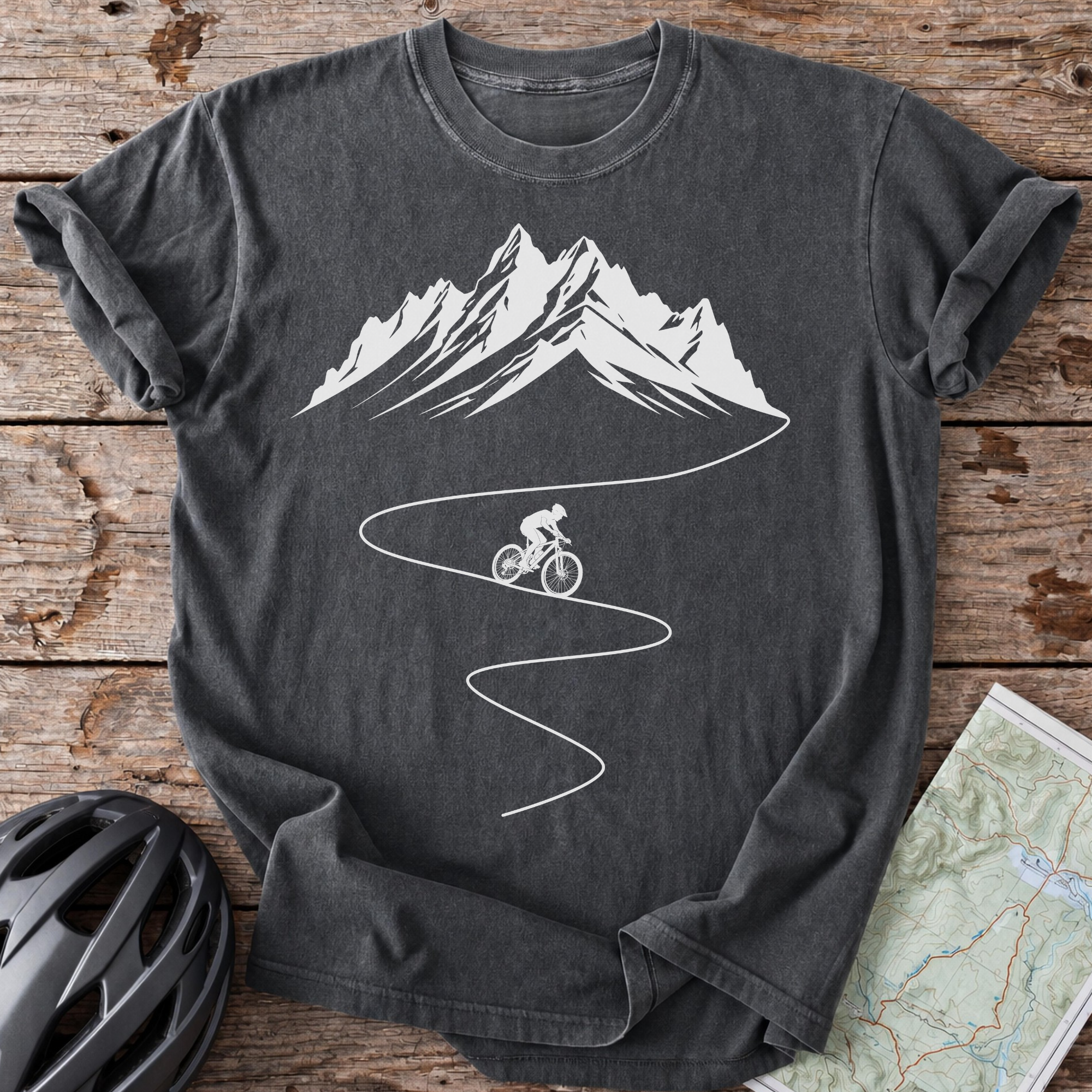 Snowy Mountain Line T-shirt