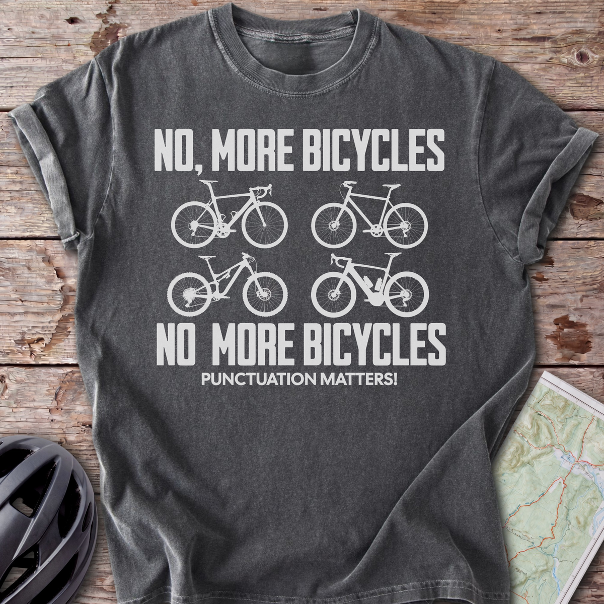 No, More Bicycles T-shirt