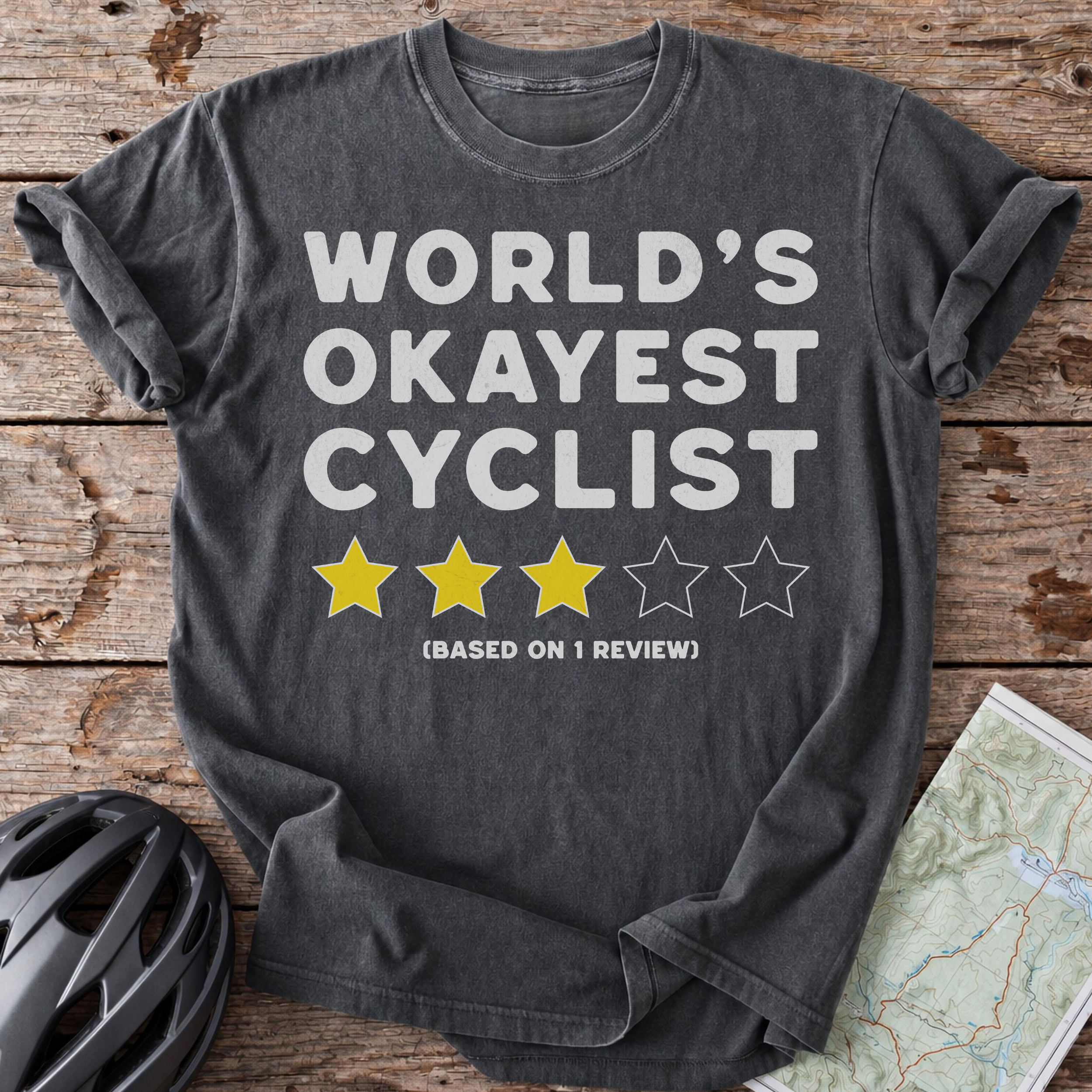 Worlds Okayest Cyclist T-shirt