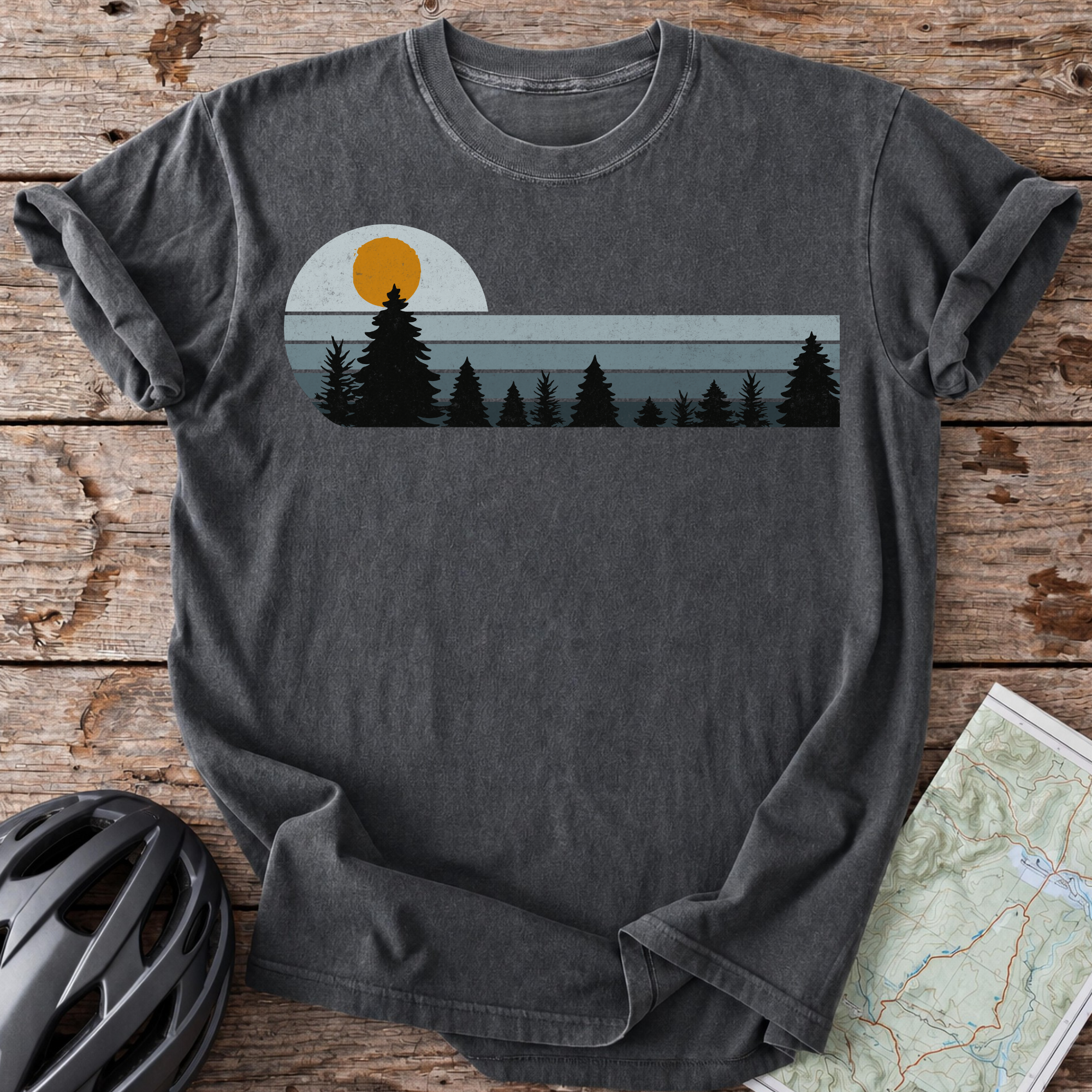 Vintage Blue Sunset T-shirt