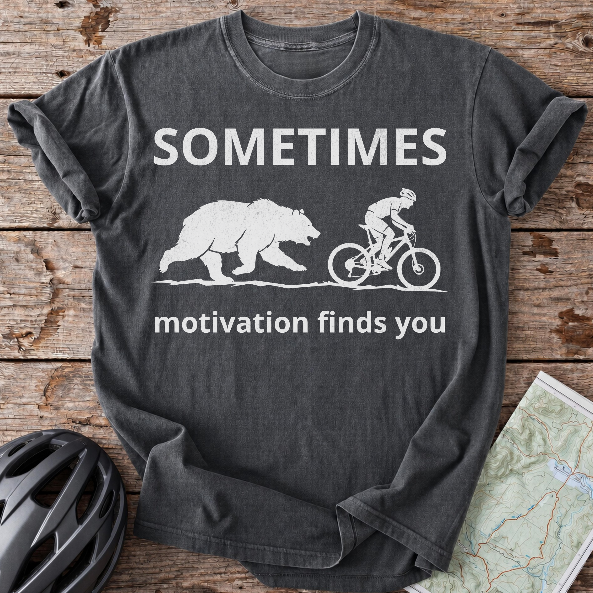 Sometimes Motivation Finds You T-shirt
