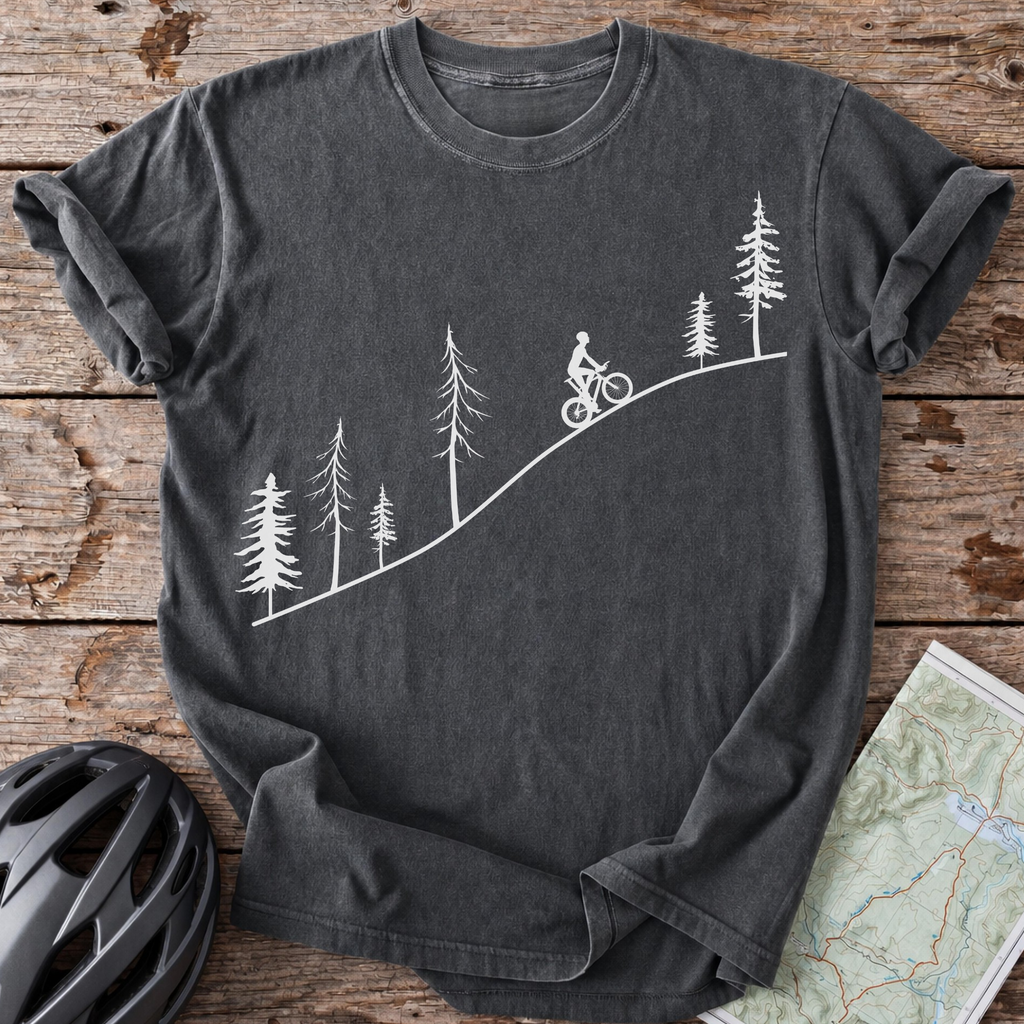 Male Autumn Pine Cycling T-shirt