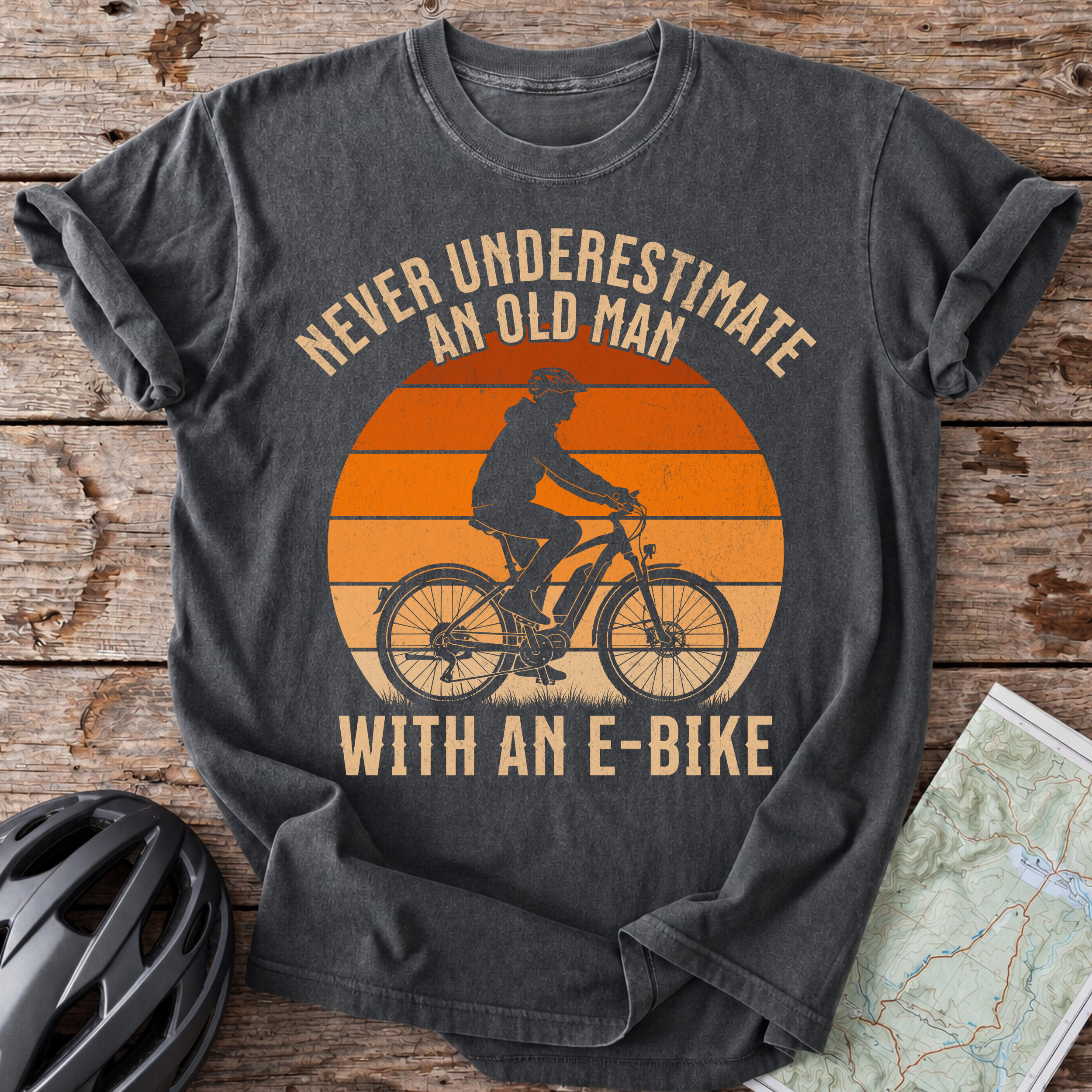 E-Bike Old Man T-shirt