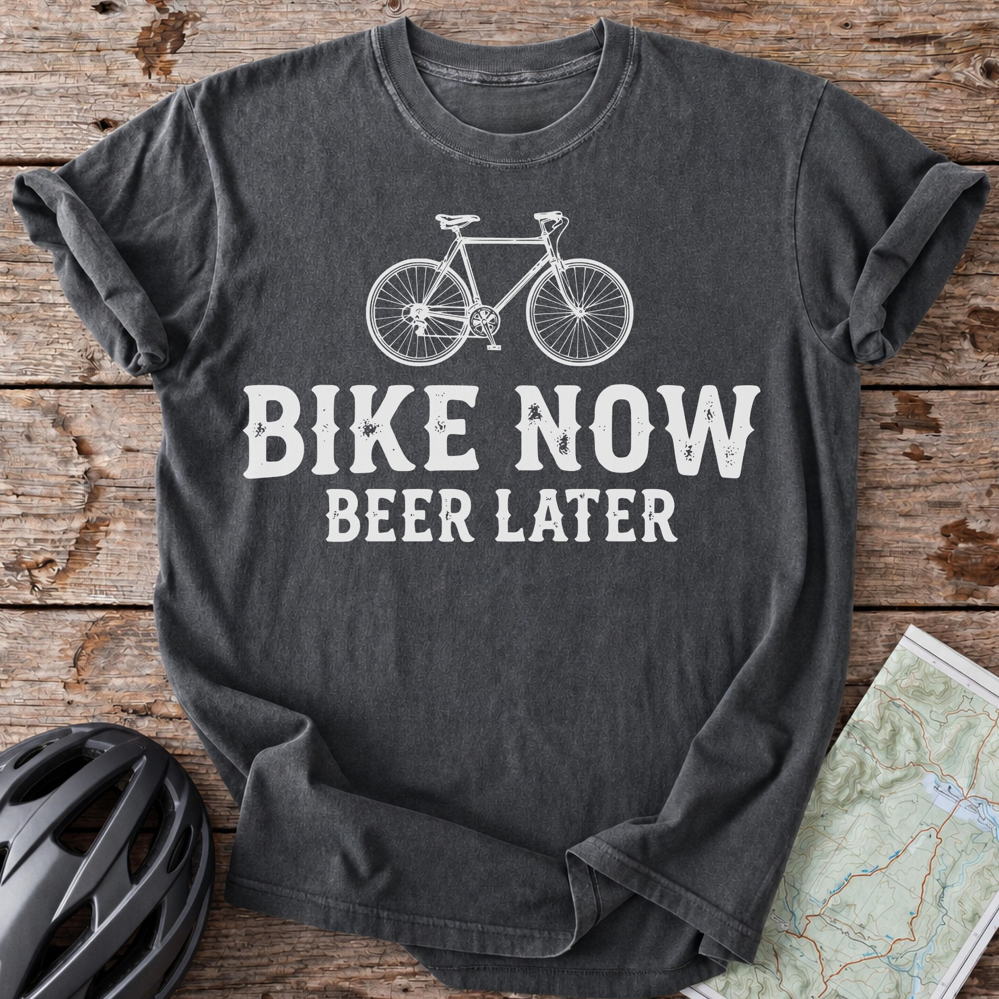 Bike Now Beer Later T-shirt