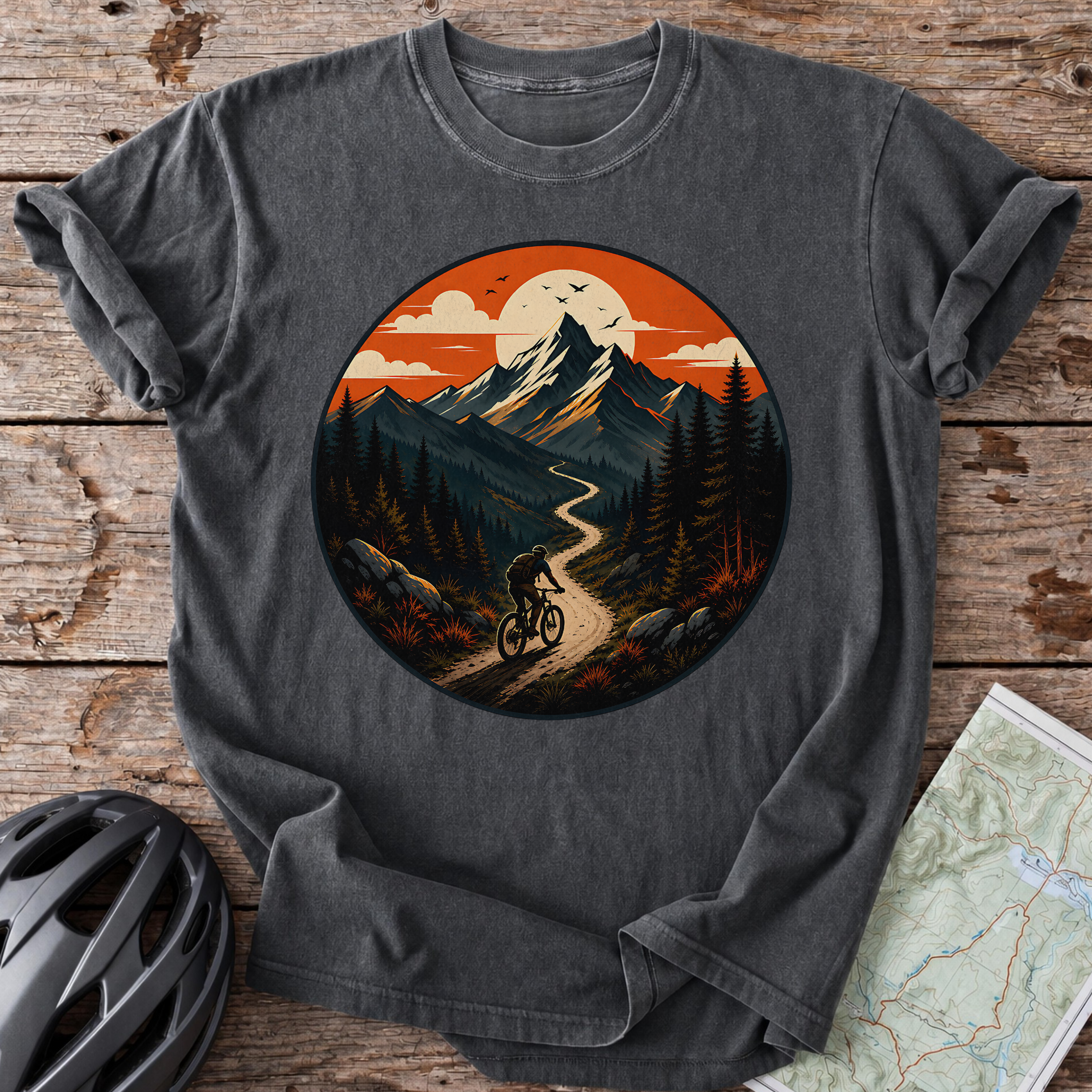 Cycling Sunset Trail T-Shirt