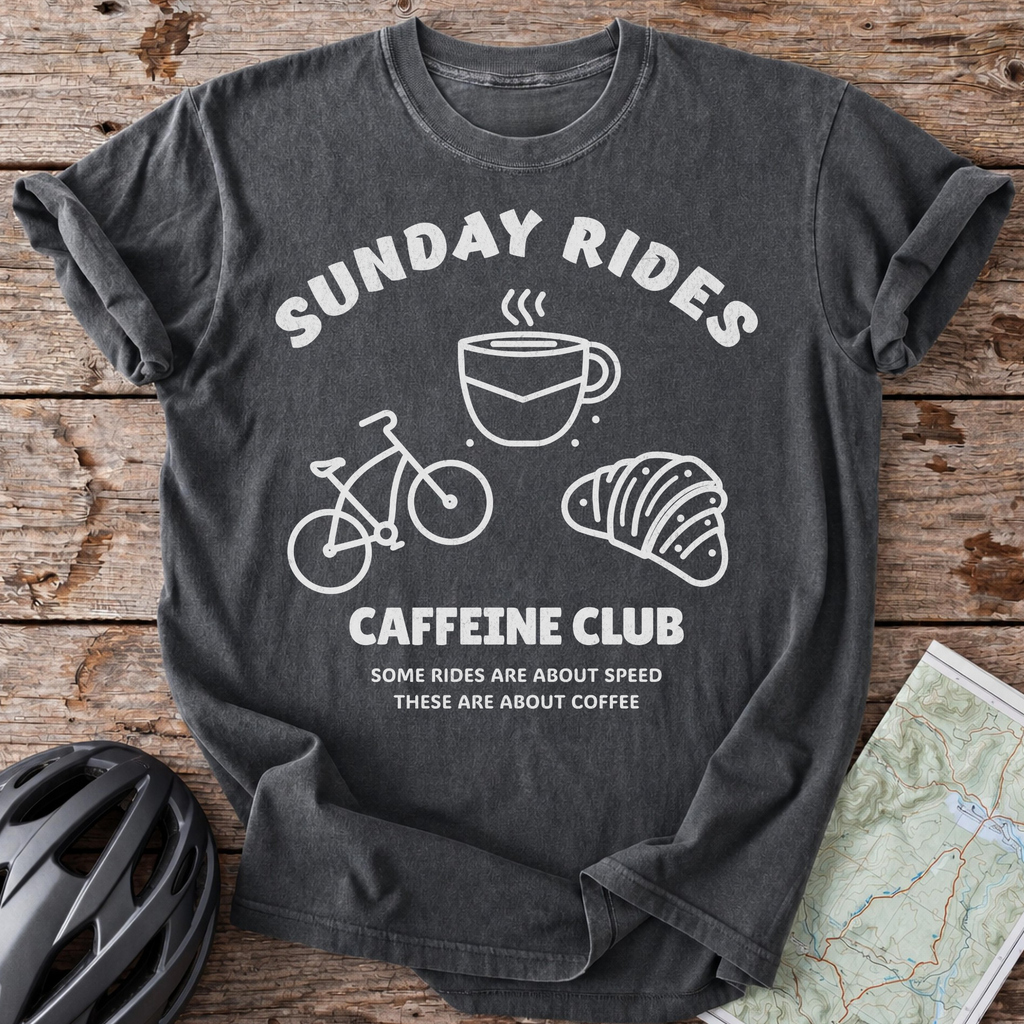 Sunday Rides Caffeine Club T-shirt