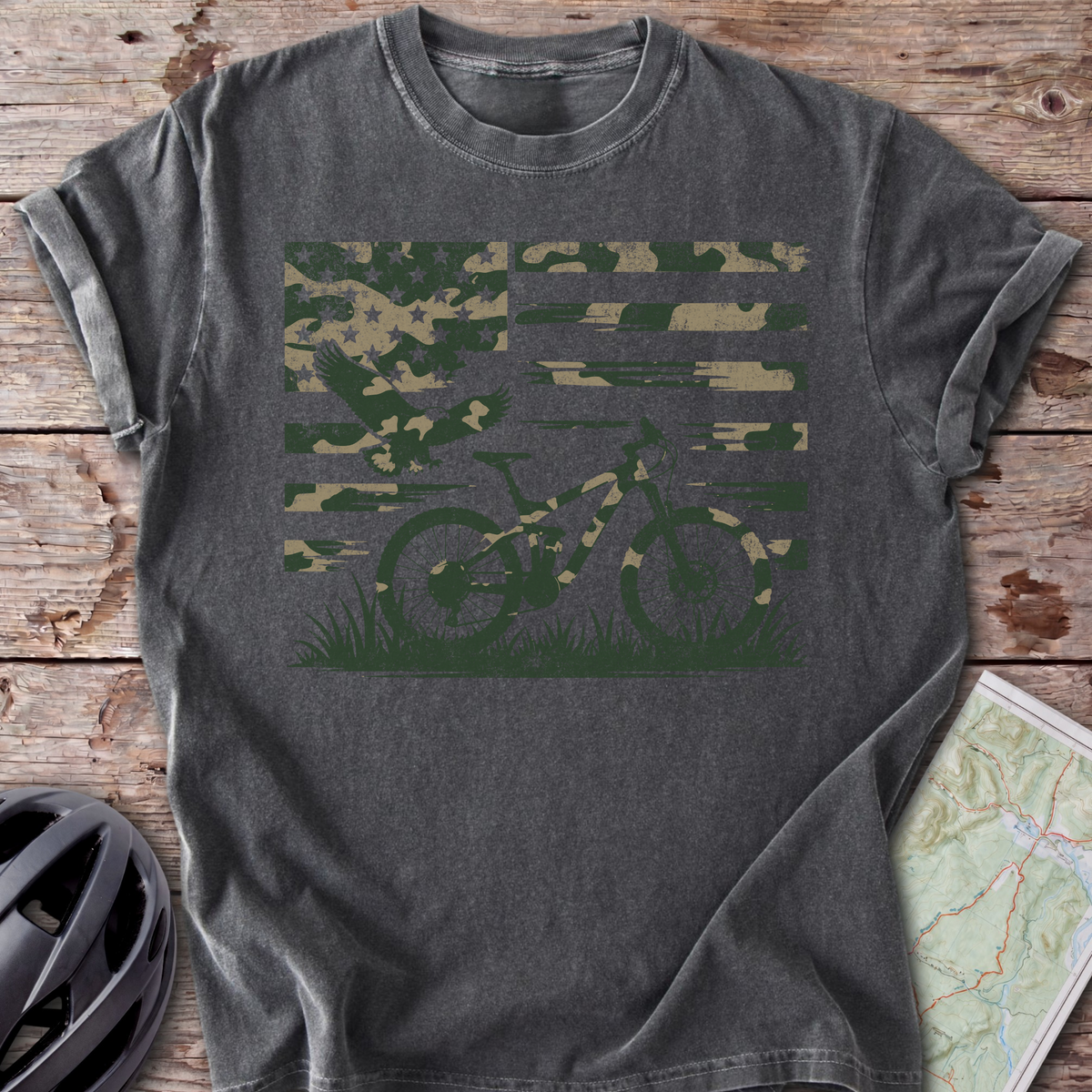 Camo MTB USA T-shirt