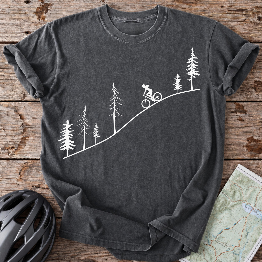 Female Autumn Pine Cycling T-shirt